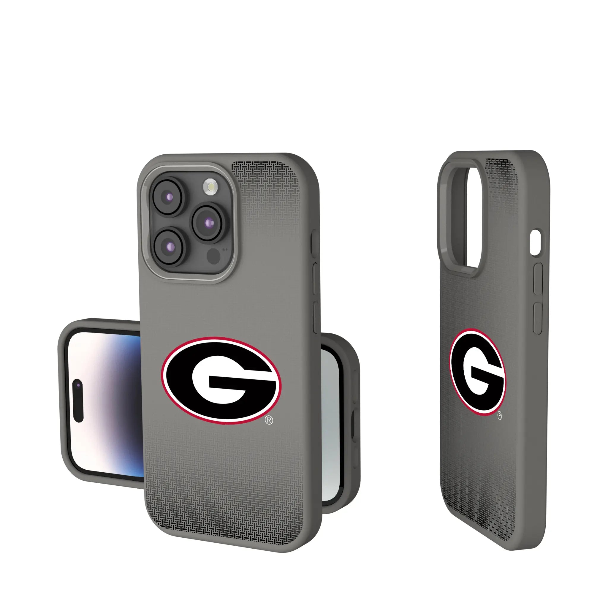 University of Georgia Bulldogs Linen Soft Touch Phone Case for Apple iPhone