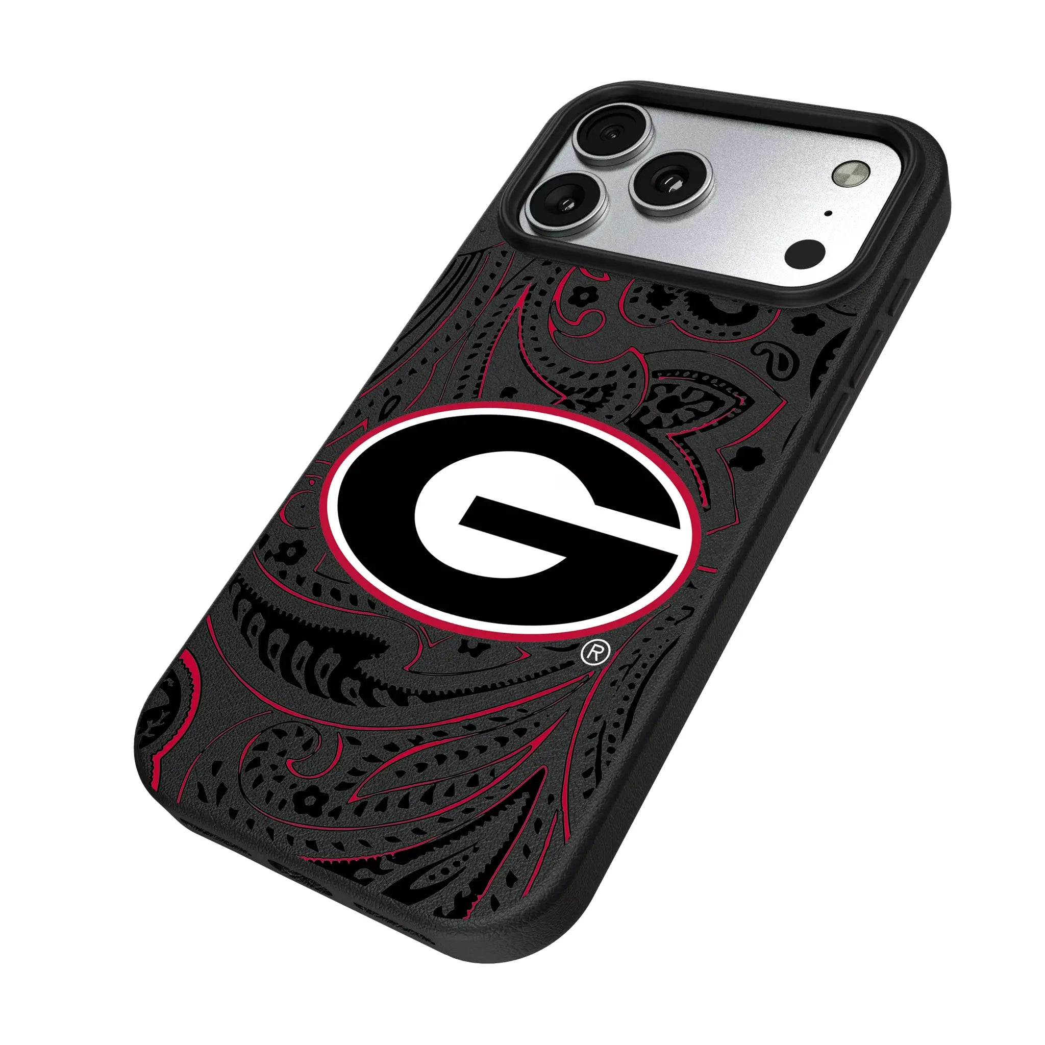 University of Georgia Bulldogs Paisley MagSafe Compatible Phone Case for Apple iPhone