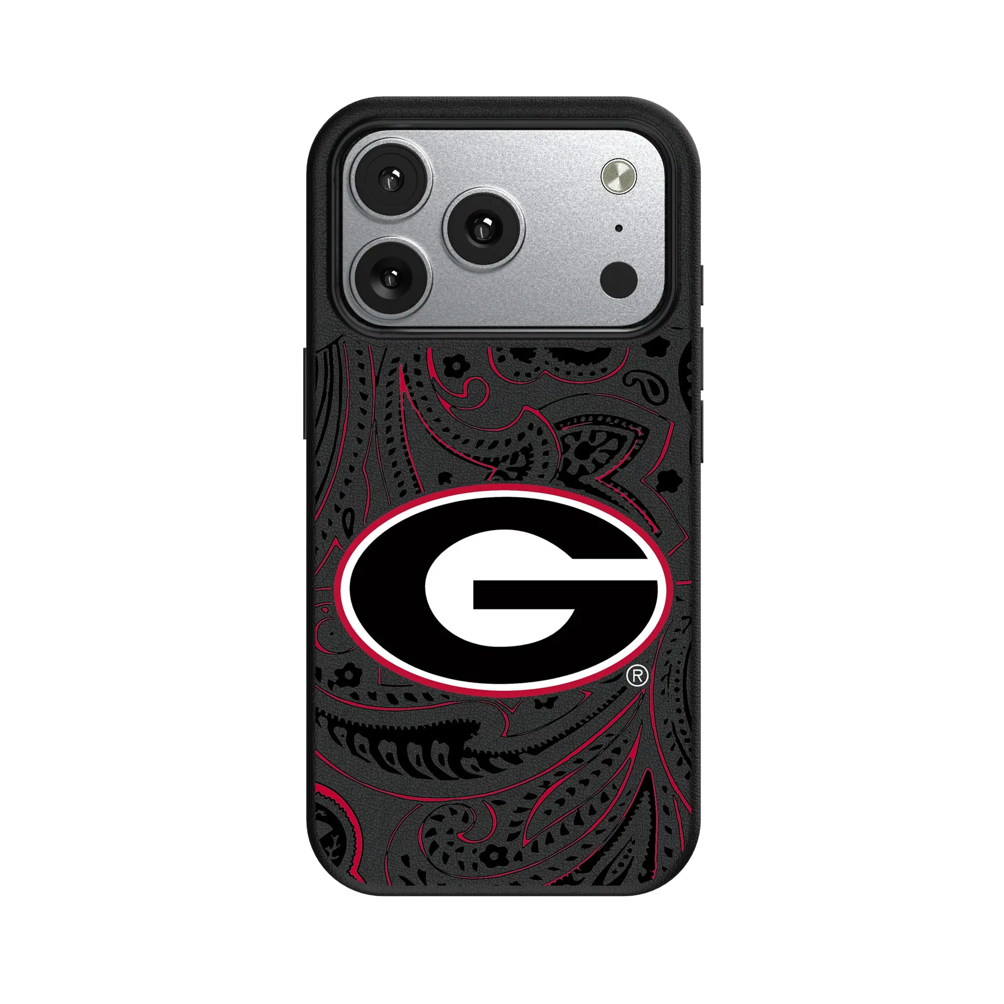 University of Georgia Bulldogs Paisley MagSafe Compatible Phone Case for Apple iPhone