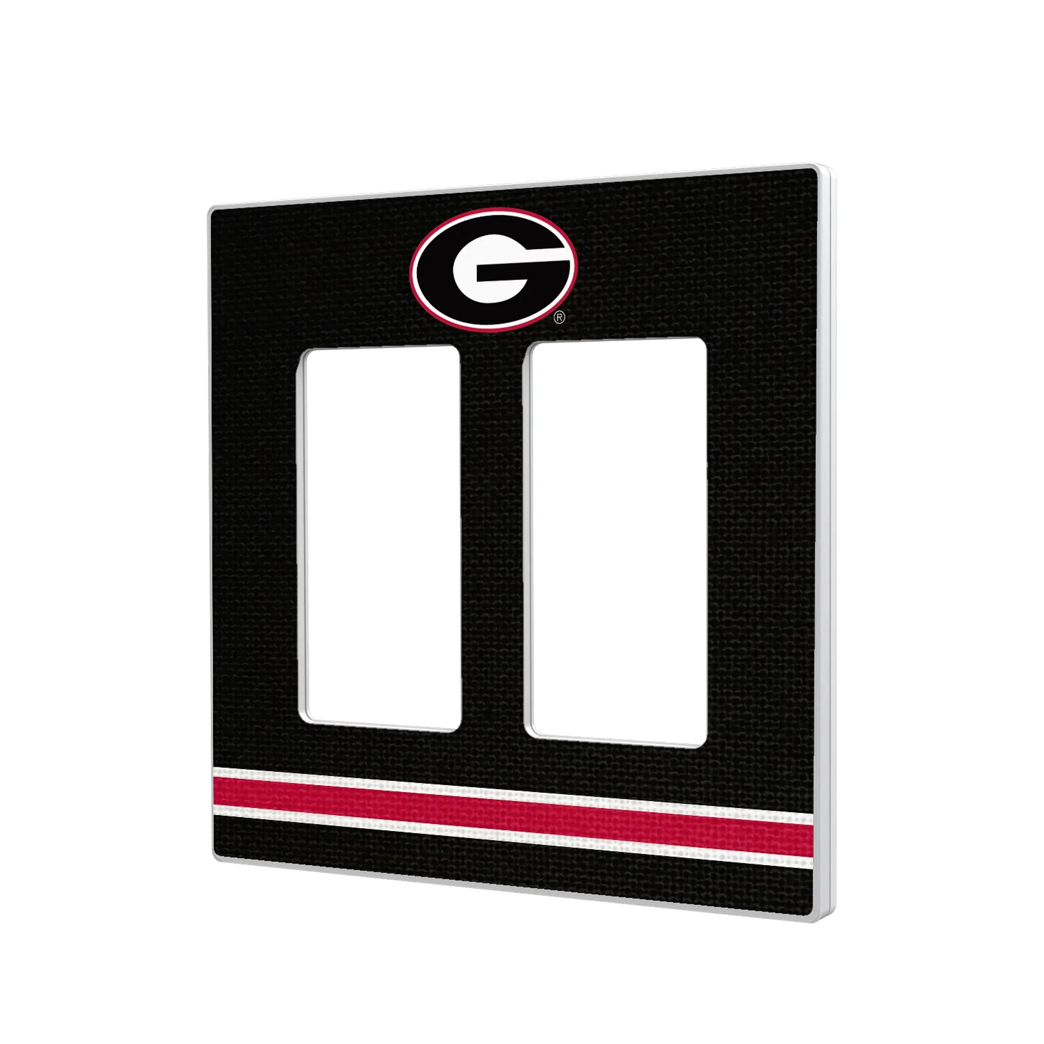 University of Georgia Bulldogs Stripe Hidden-Screw Light Switch Plate
