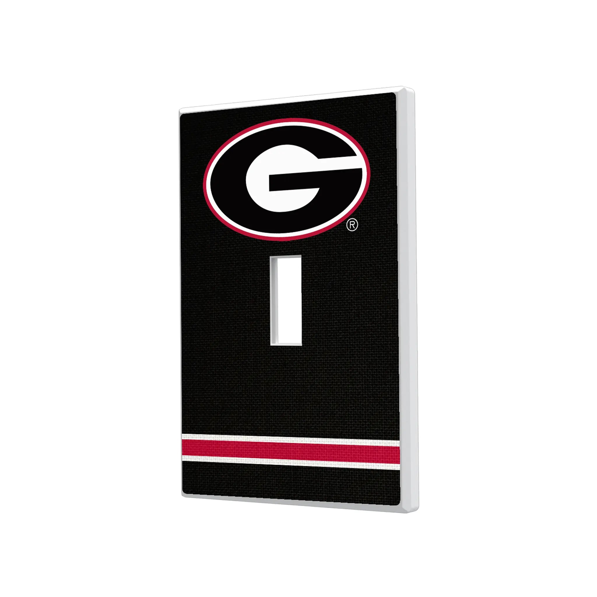 University of Georgia Bulldogs Stripe Hidden-Screw Light Switch Plate