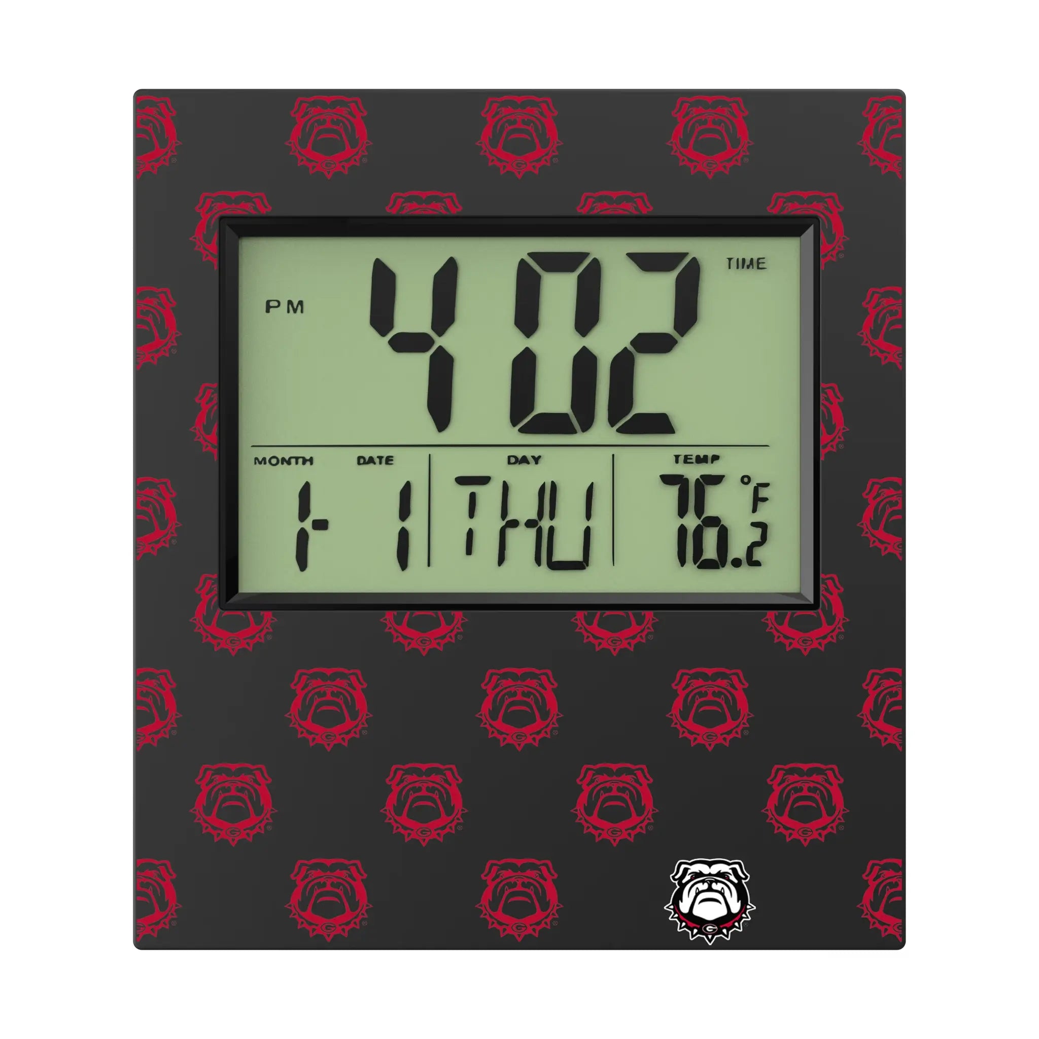 University of Georgia Bulldogs Uga Fashion Pattern Wall Clock