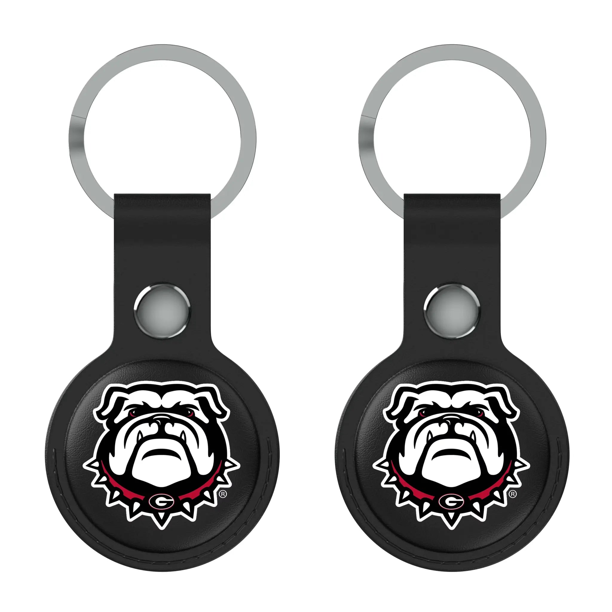 University of Georgia Bulldogs Uga Insignia Black Airtag Holder 2-Pack