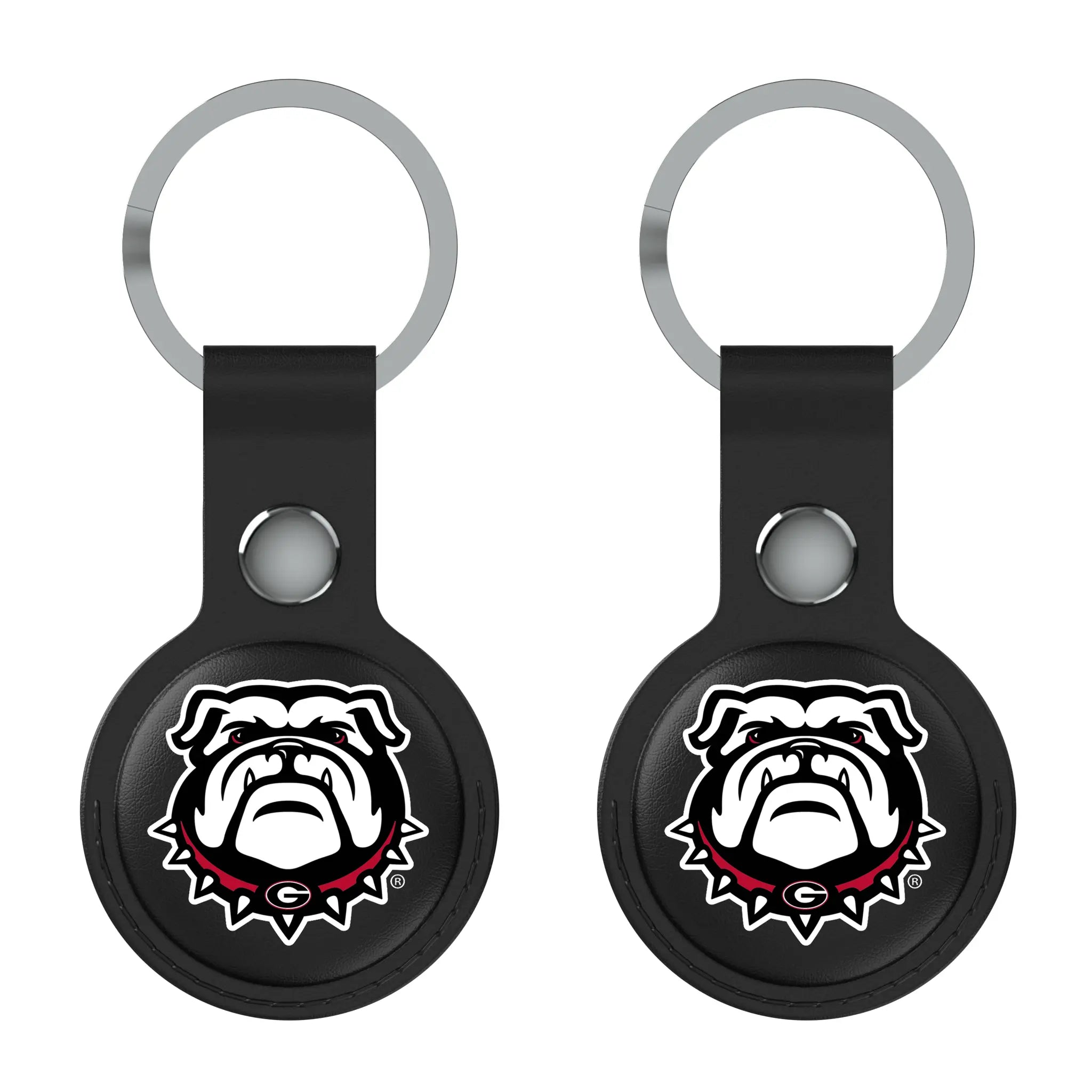 University of Georgia Bulldogs Uga Insignia Black Airtag Holder 2-Pack