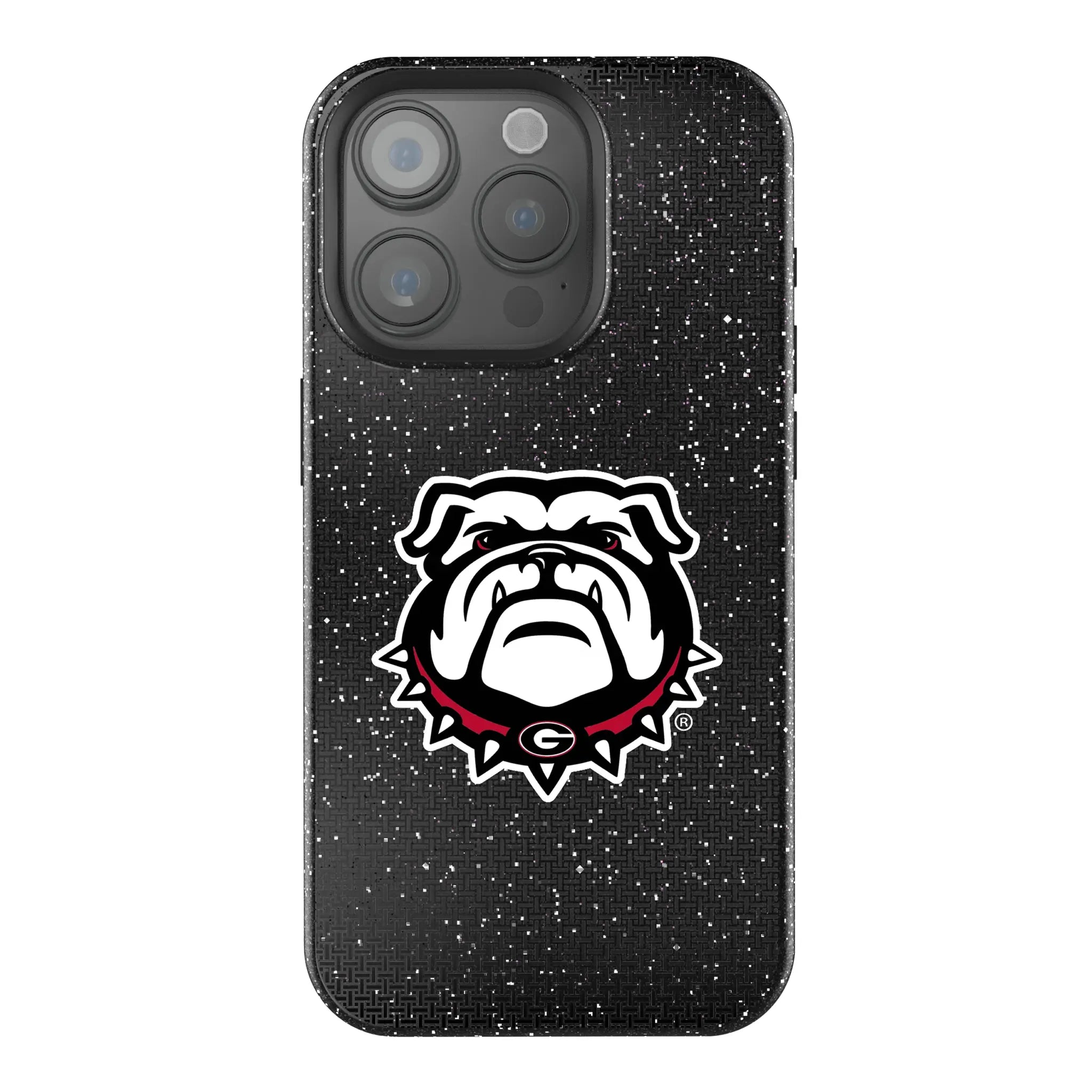 University of Georgia Bulldogs Uga Linen Bling Phone Case for Apple iPhone