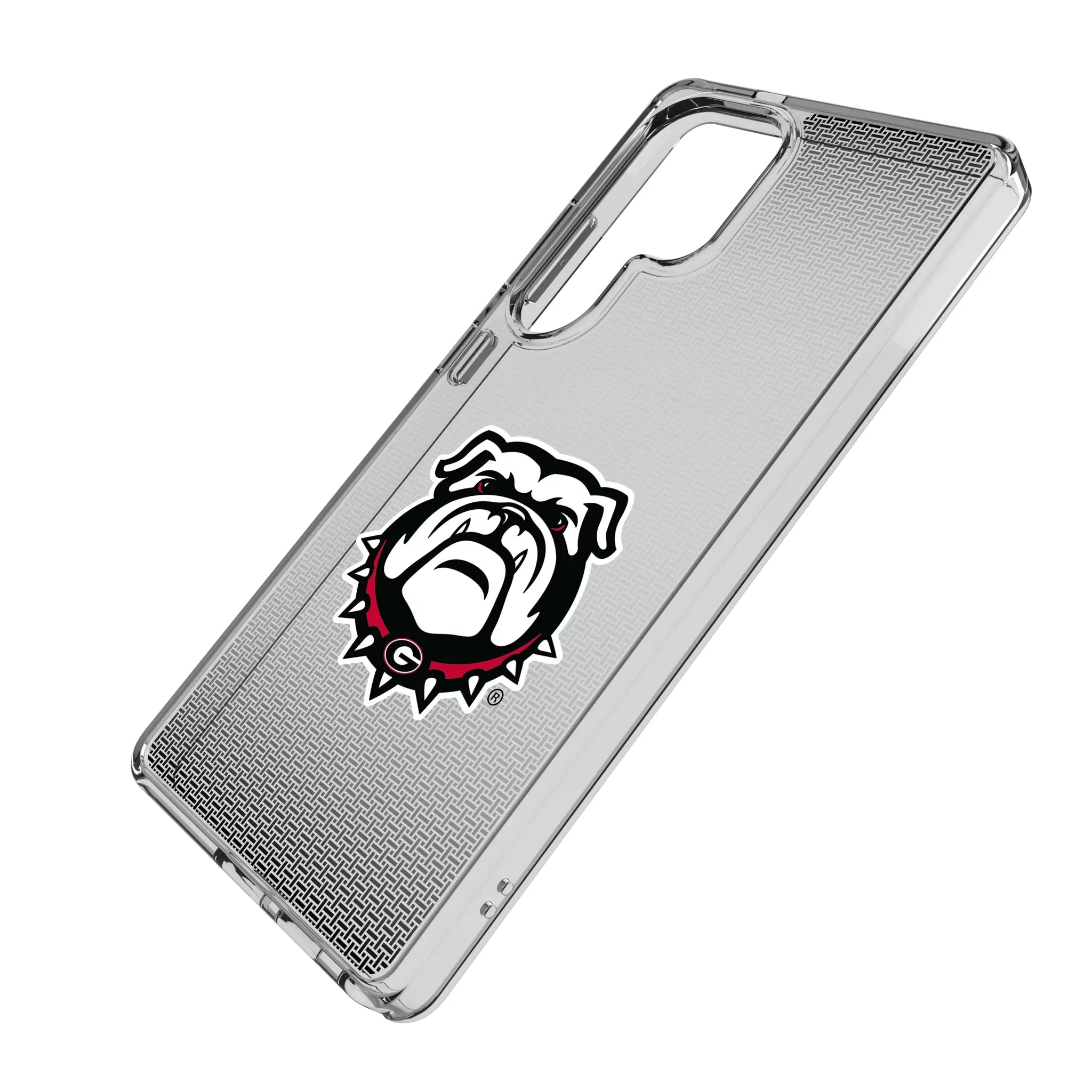 University of Georgia Bulldogs Uga Linen Clear Phone Case for Samsung Galaxy