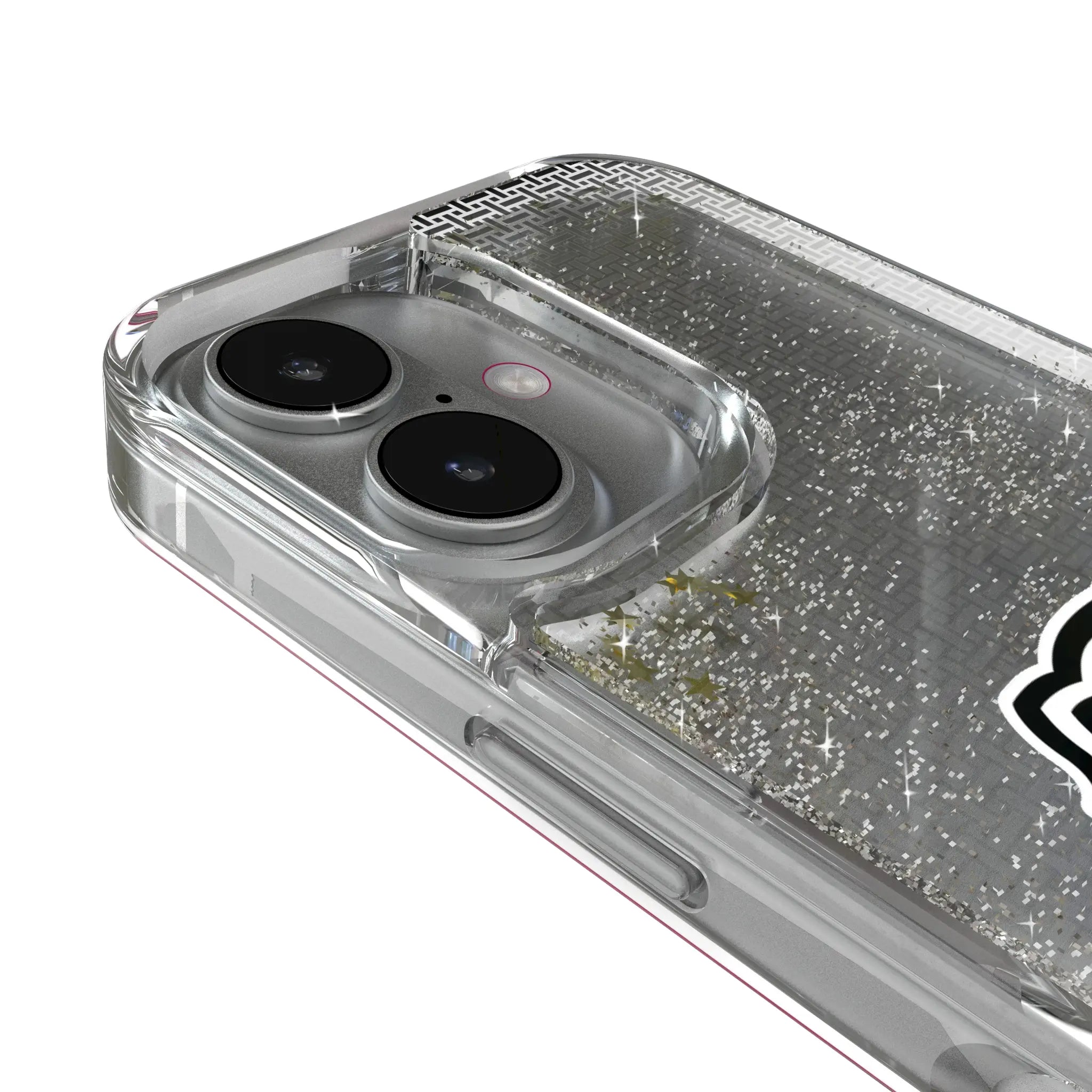 University of Georgia Bulldogs Uga Linen Glitter Phone Case for Apple iPhone