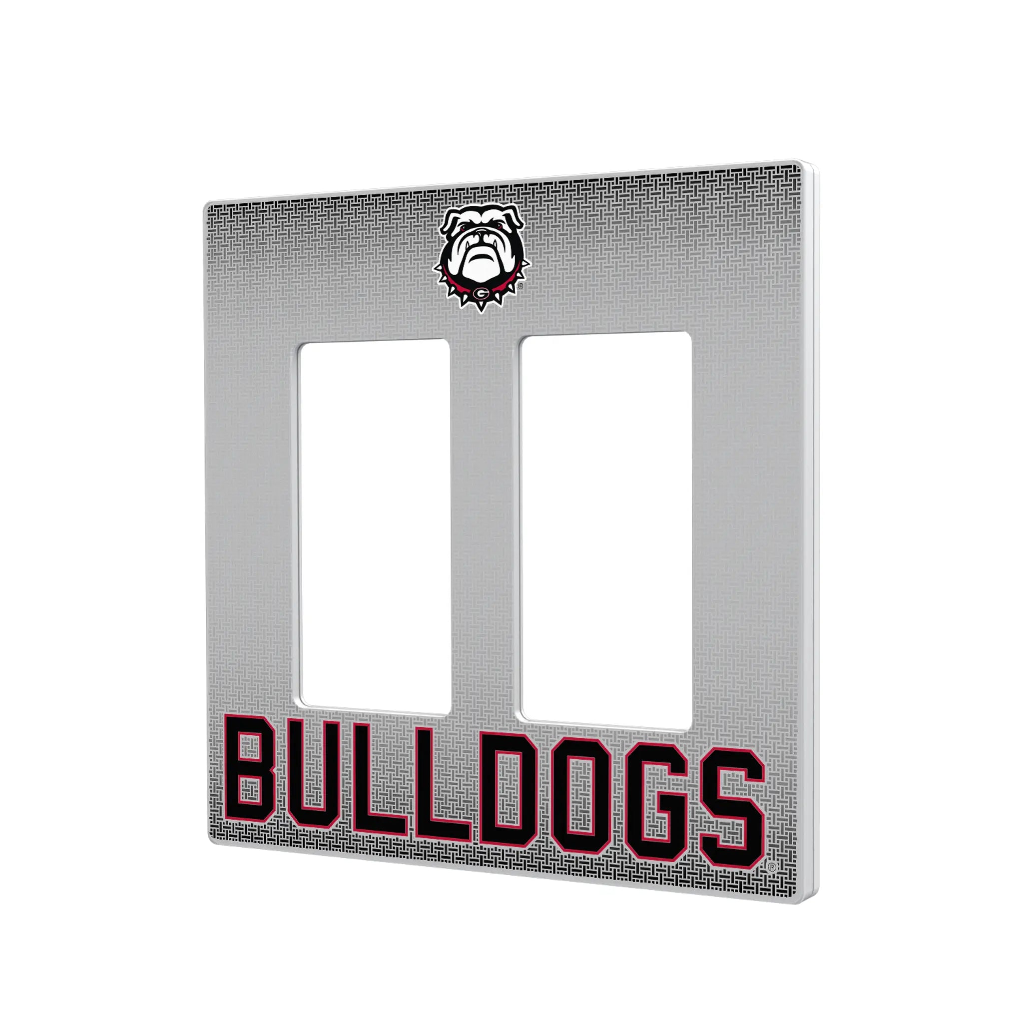 University of Georgia Bulldogs Uga Linen Hidden-Screw Light Switch Plate