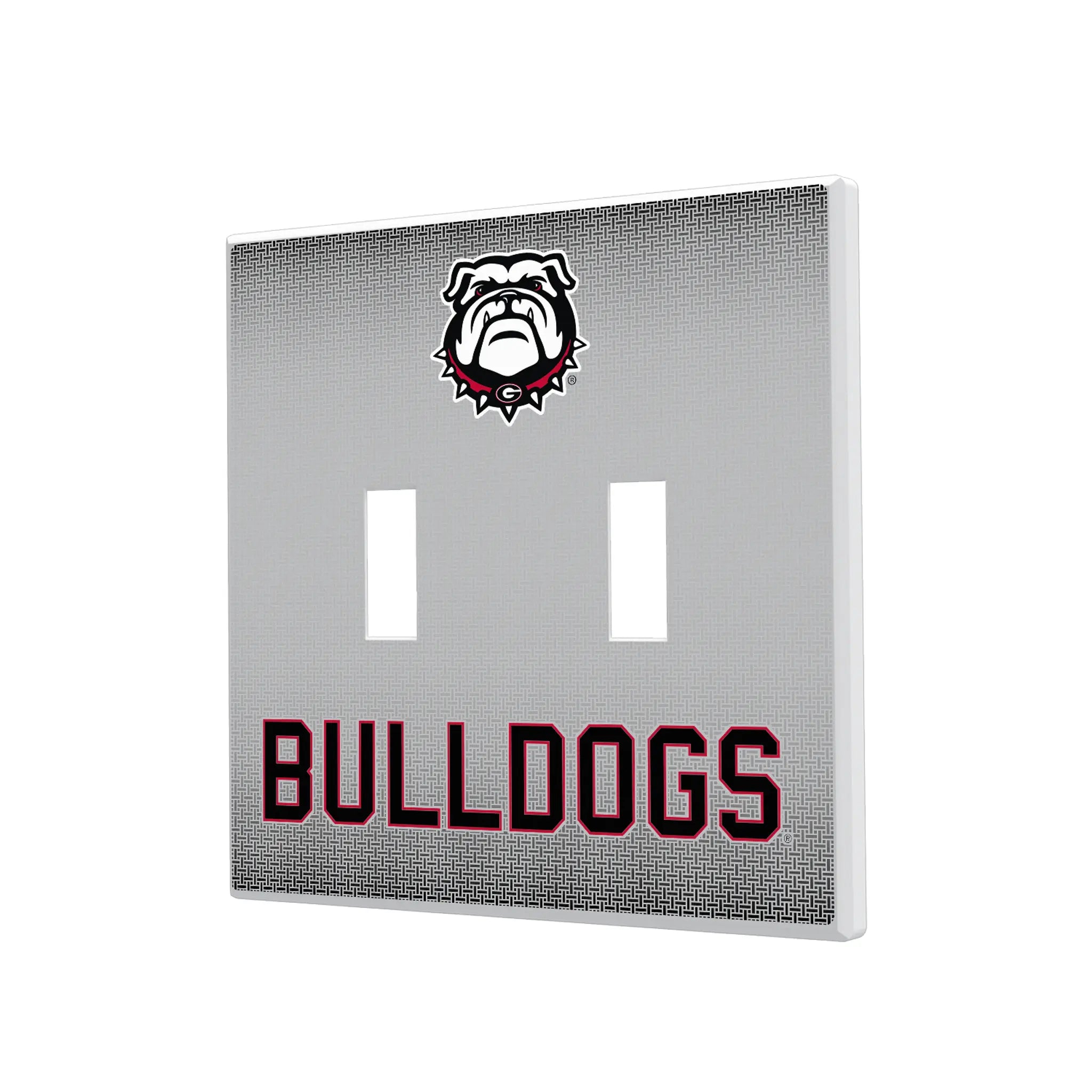 University of Georgia Bulldogs Uga Linen Hidden-Screw Light Switch Plate