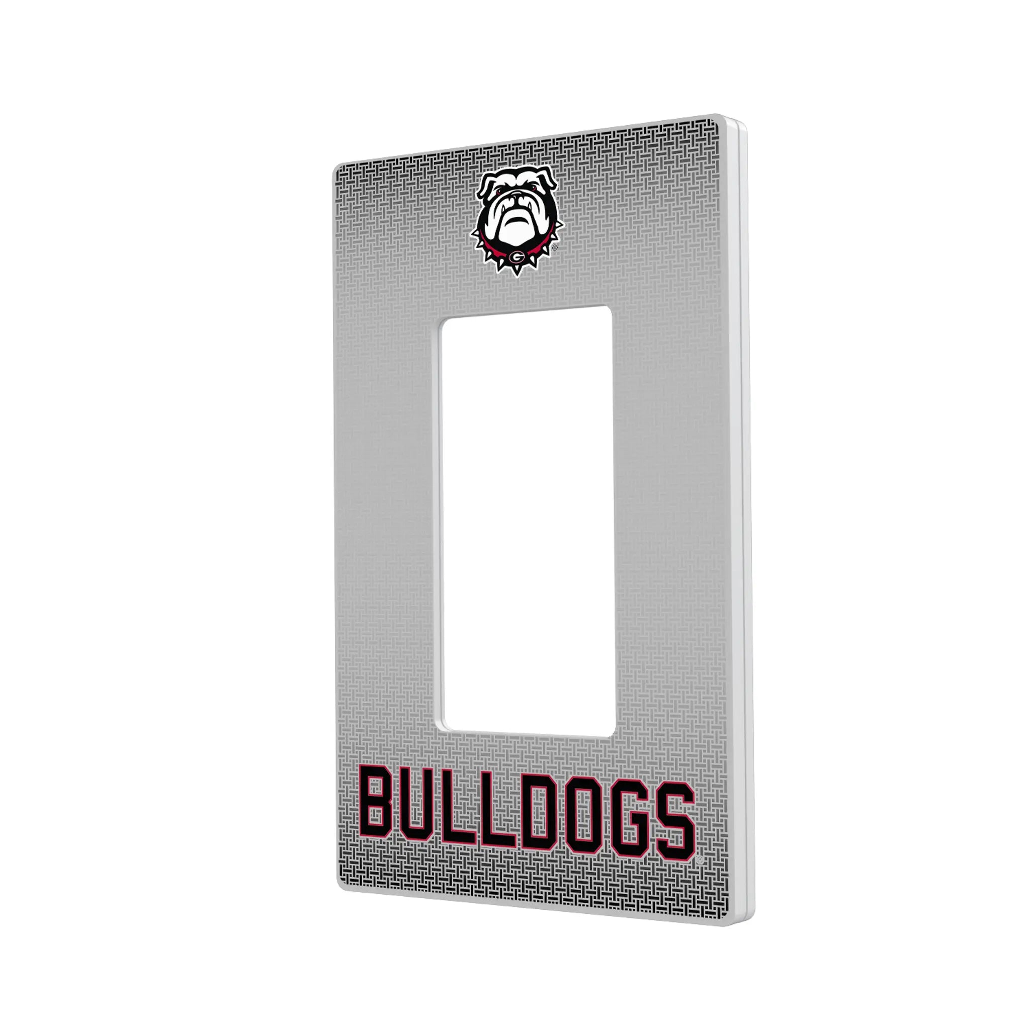 University of Georgia Bulldogs Uga Linen Hidden-Screw Light Switch Plate