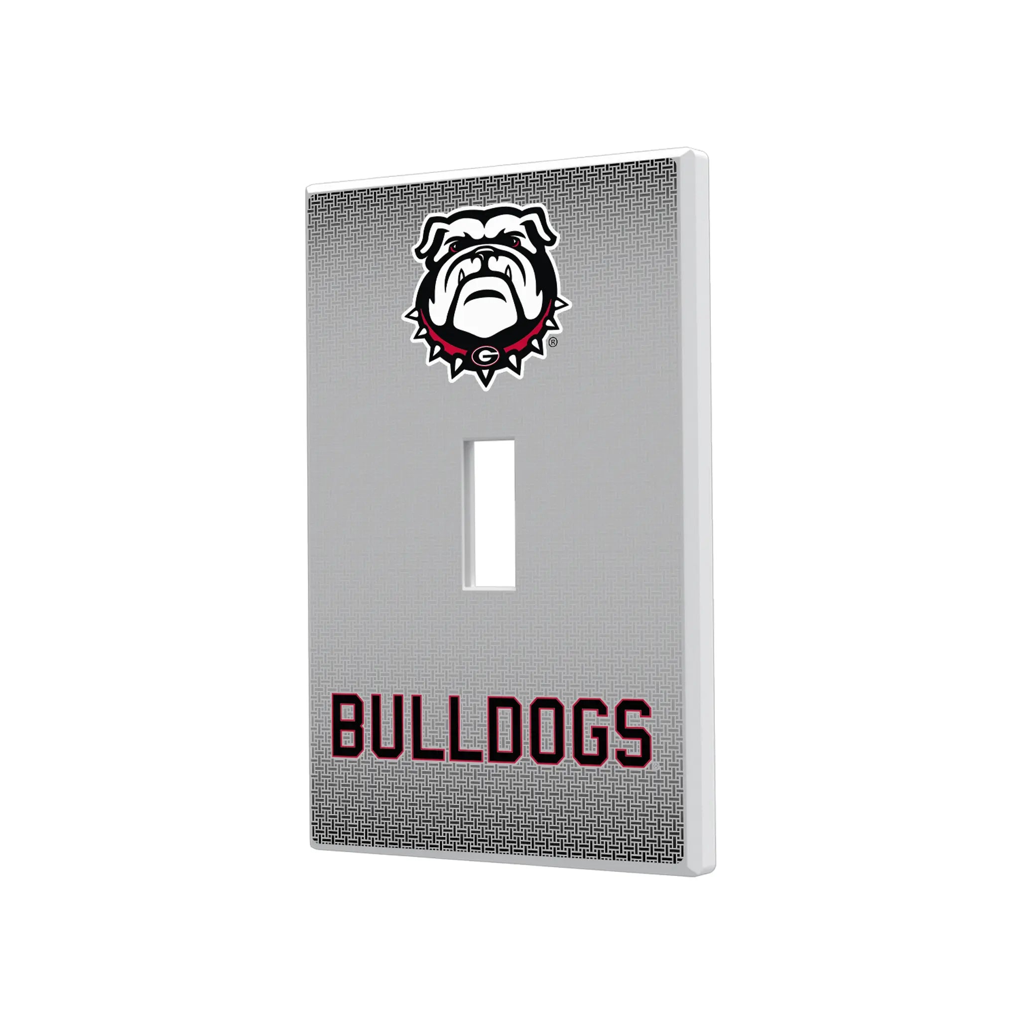 University of Georgia Bulldogs Uga Linen Hidden-Screw Light Switch Plate