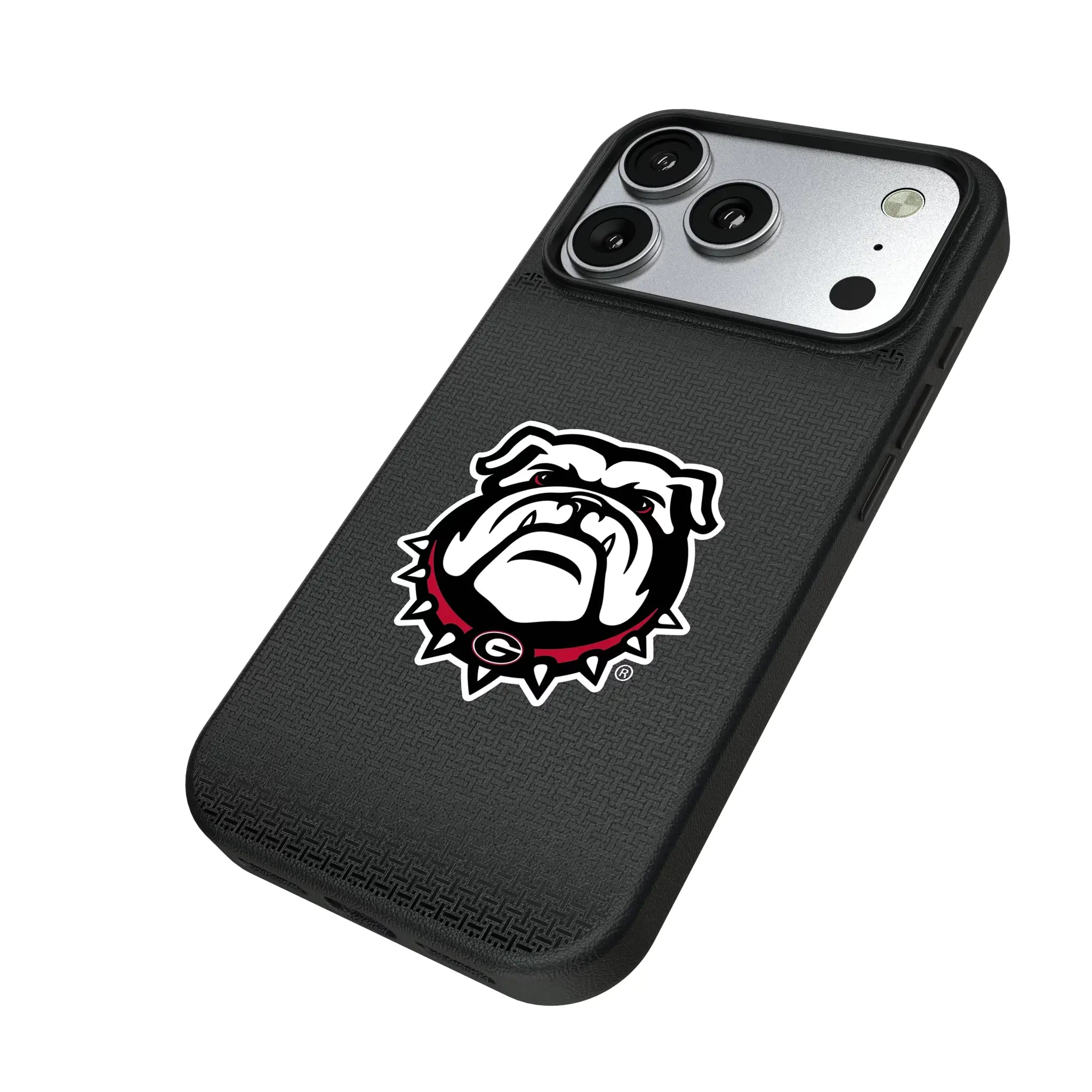 University of Georgia Bulldogs Uga Linen MagSafe Compatible Phone Case for Apple iPhone