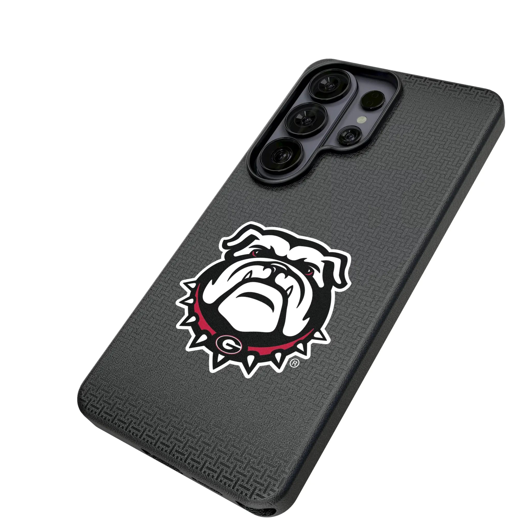 University of Georgia Bulldogs Uga Linen MagSafe Compatible Phone Case for Samsung Galaxy
