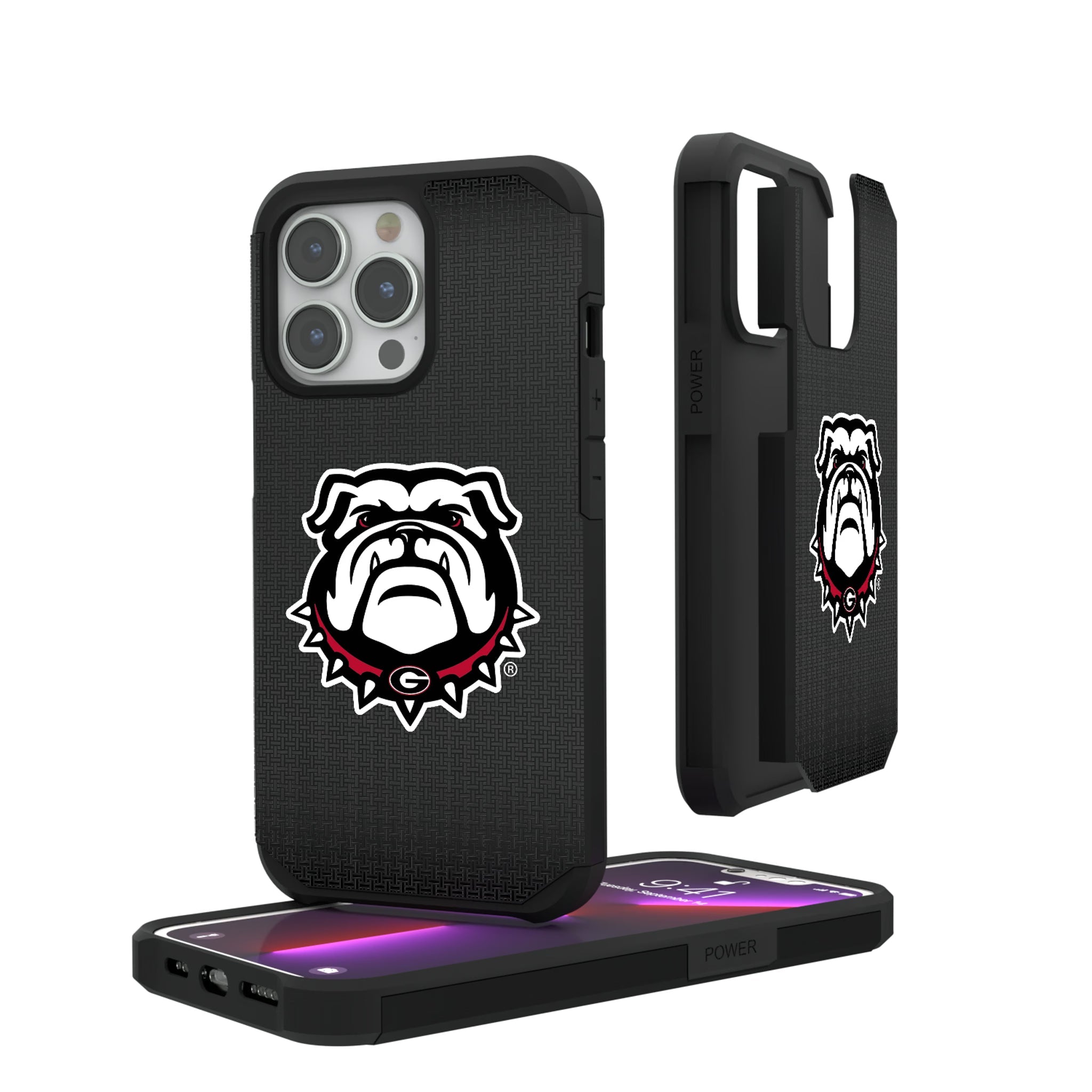 University of Georgia Bulldogs Uga Linen Rugged Phone Case for Apple iPhone - Sports Gifts, Sports Memorabilia, Sports Collectibles, Fan Shop