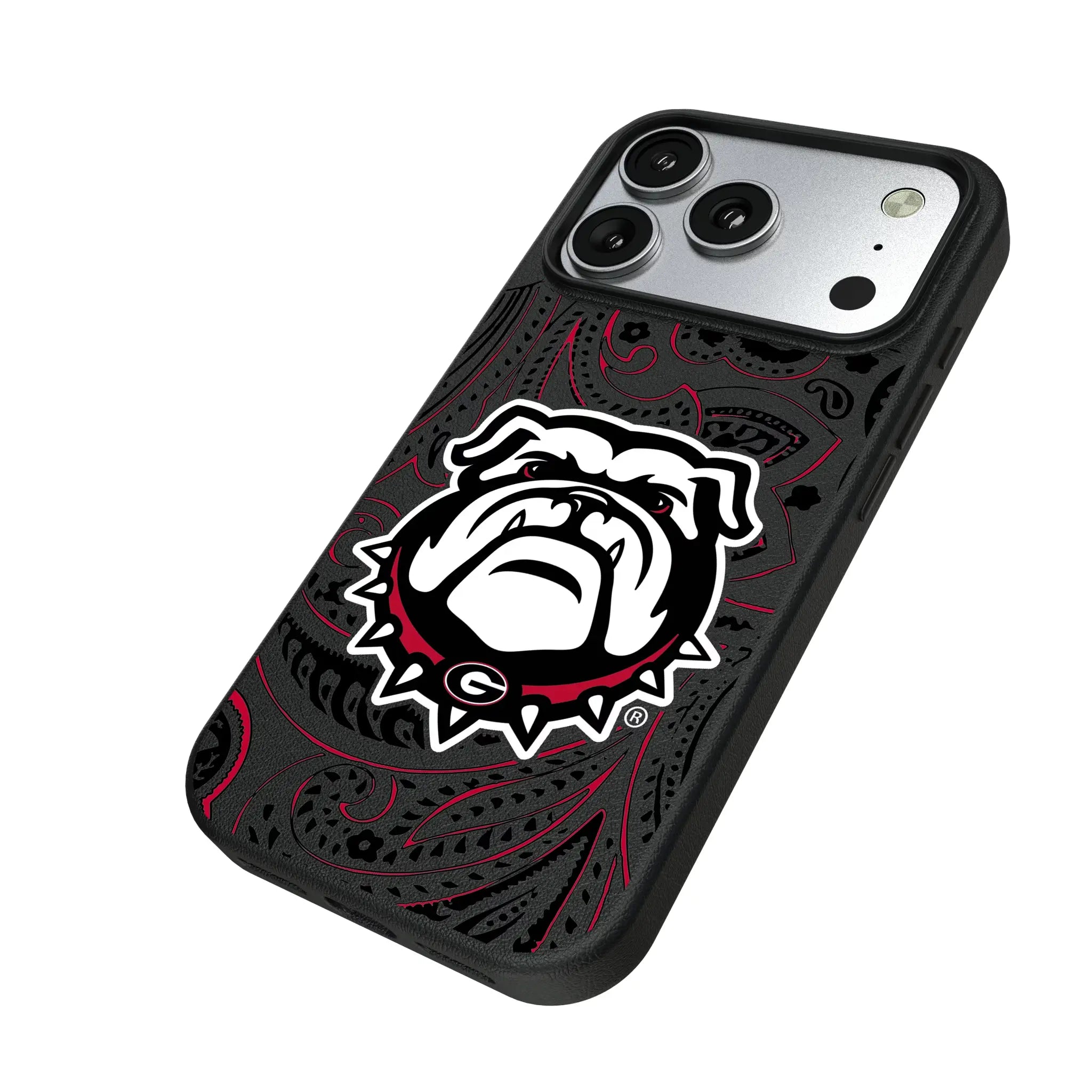 University of Georgia Bulldogs Uga Paisley MagSafe Compatible Phone Case for Apple iPhone