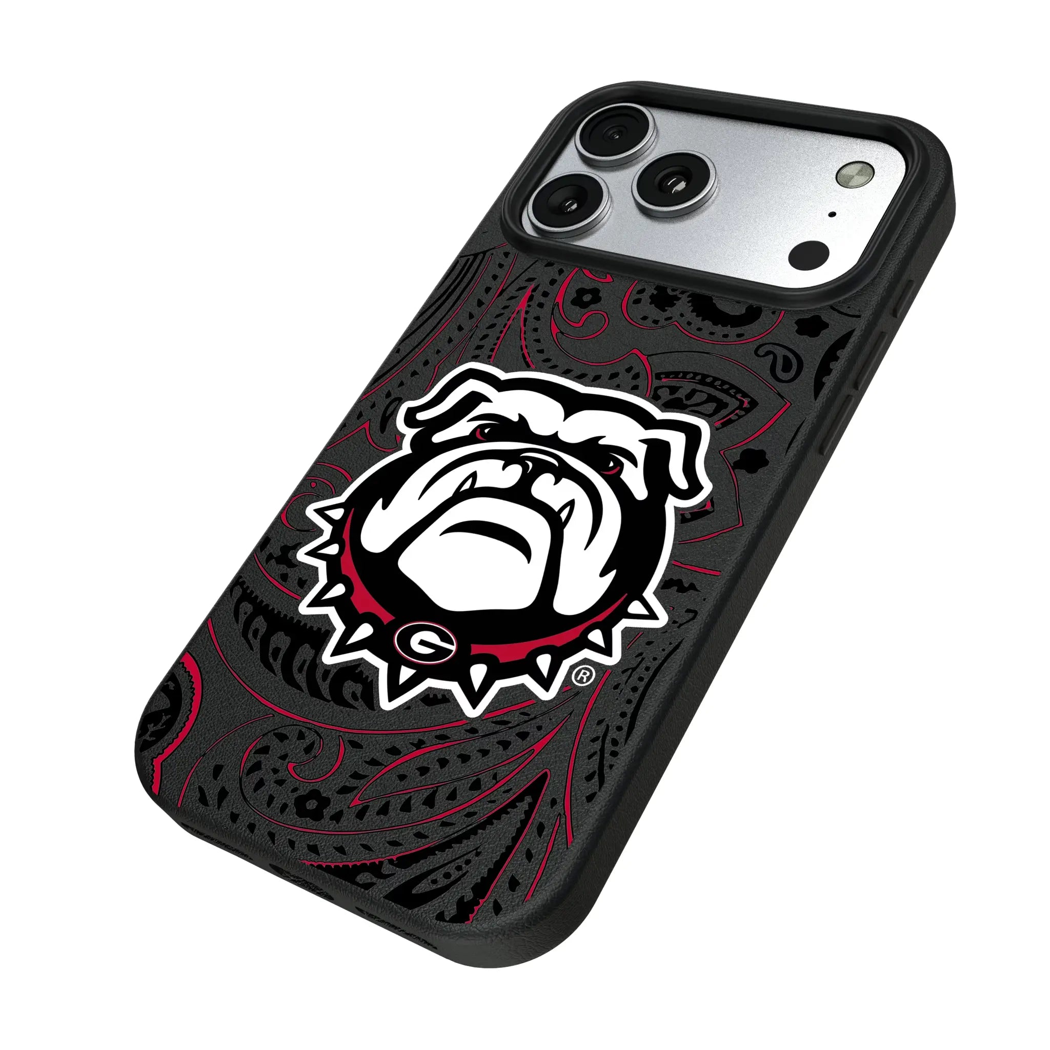 University of Georgia Bulldogs Uga Paisley MagSafe Compatible Phone Case for Apple iPhone