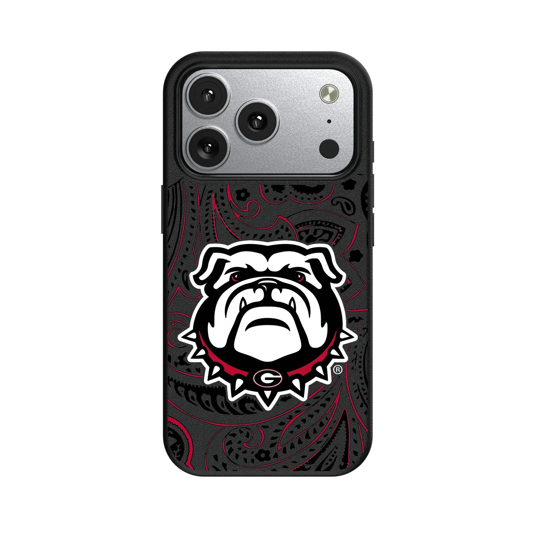 University of Georgia Bulldogs Uga Paisley MagSafe Compatible Phone Case for Apple iPhone