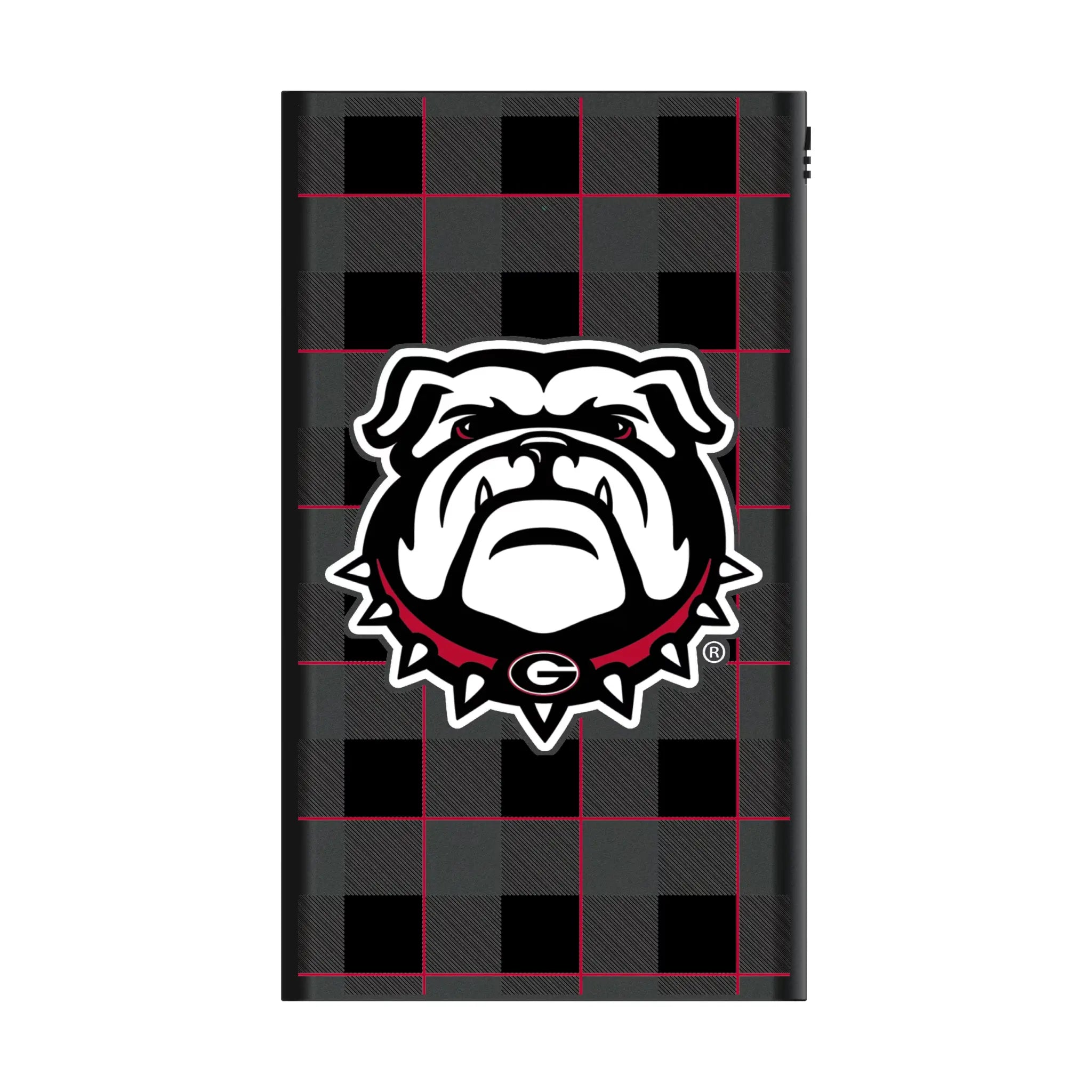 University of Georgia Bulldogs Uga Plaid 5000mAh Flat Powerbank