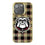 University of Georgia Bulldogs Uga Plaid Bling Phone Case for Apple iPhone