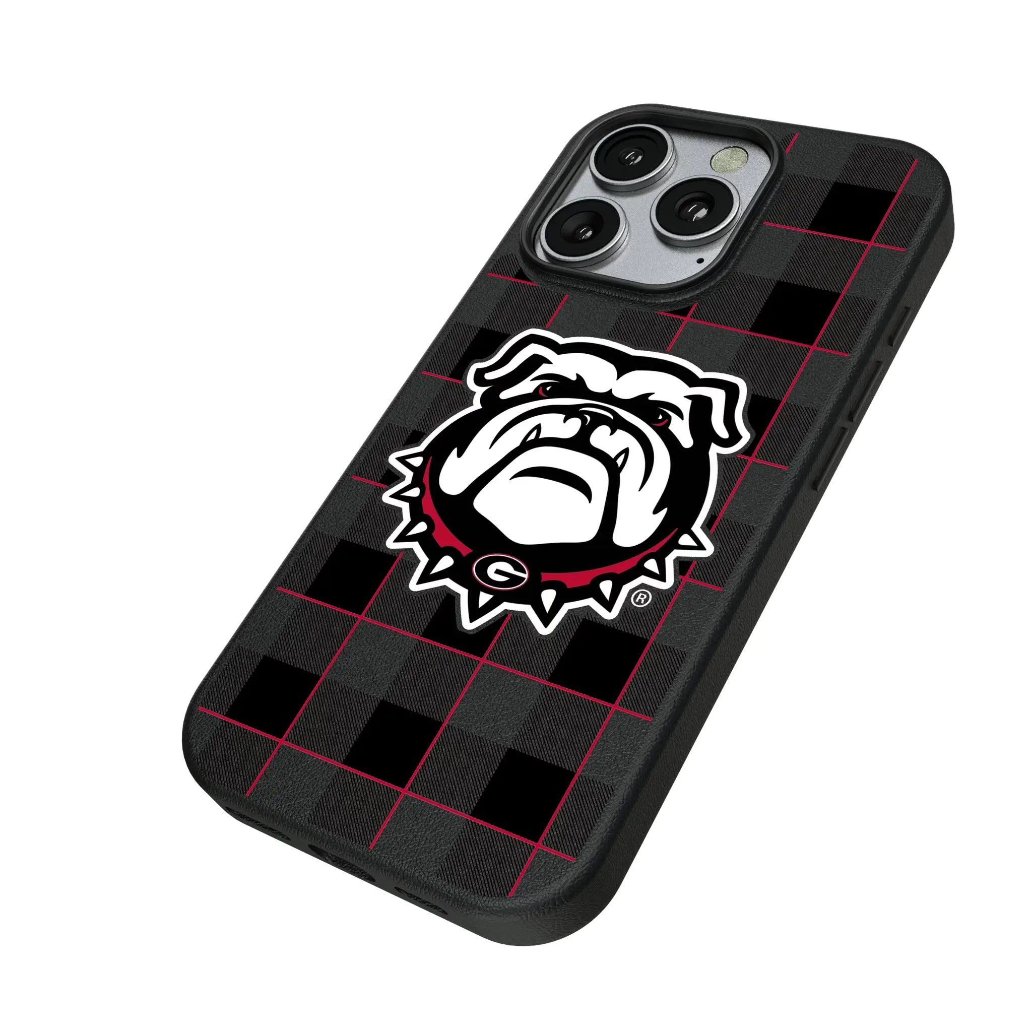 University of Georgia Bulldogs Uga Plaid MagSafe Compatible Phone Case for Apple iPhone