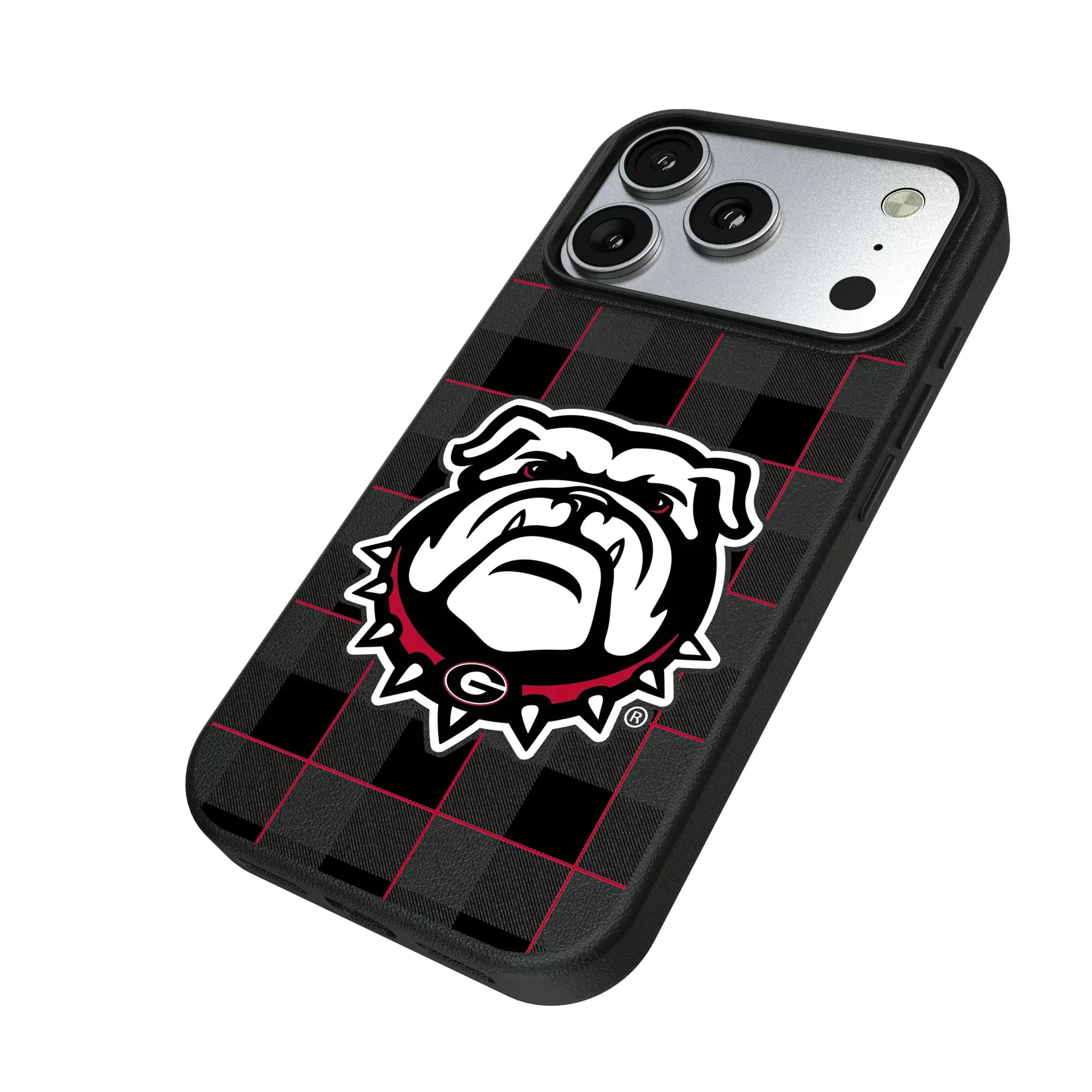University of Georgia Bulldogs Uga Plaid MagSafe Compatible Phone Case for Apple iPhone