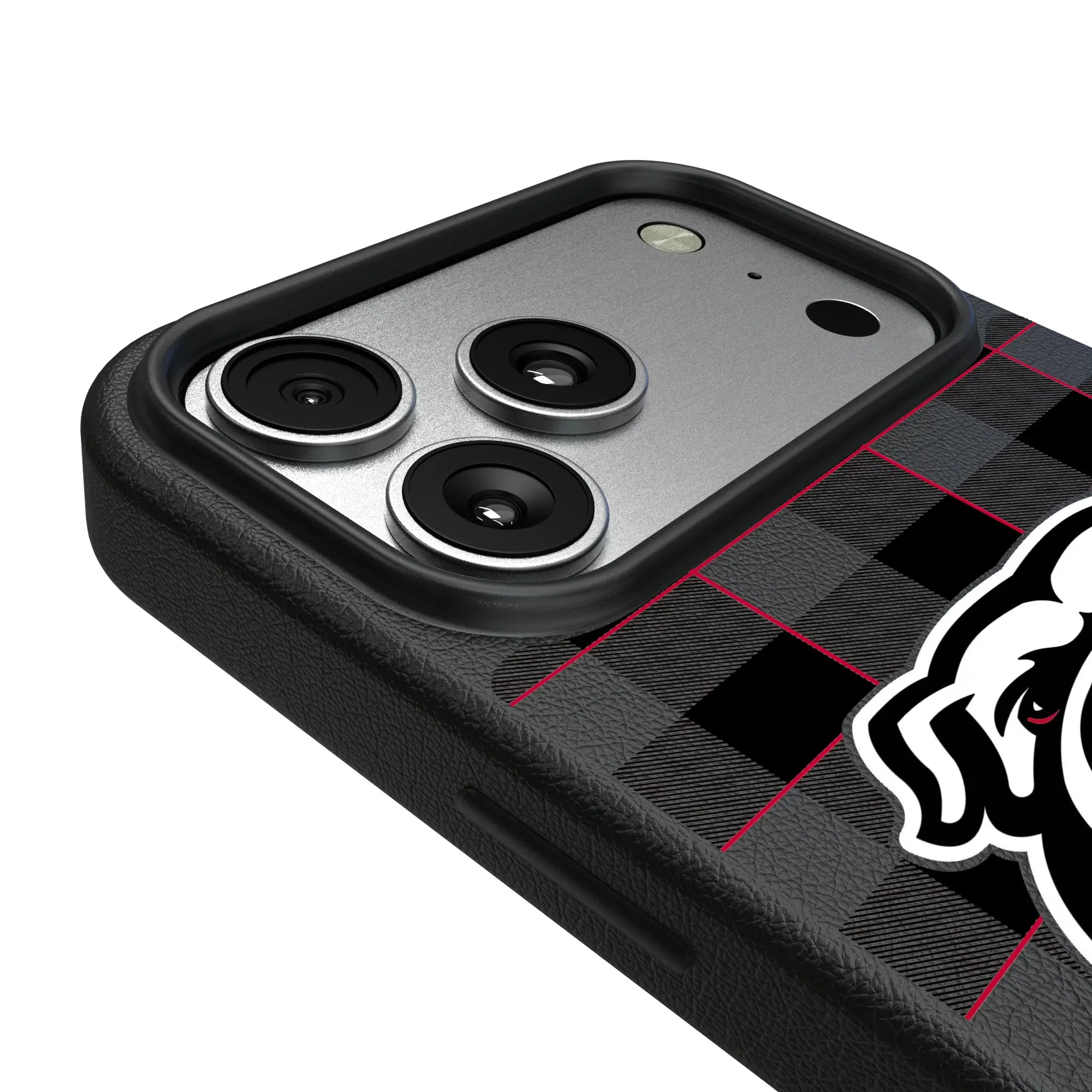 University of Georgia Bulldogs Uga Plaid MagSafe Compatible Phone Case for Apple iPhone