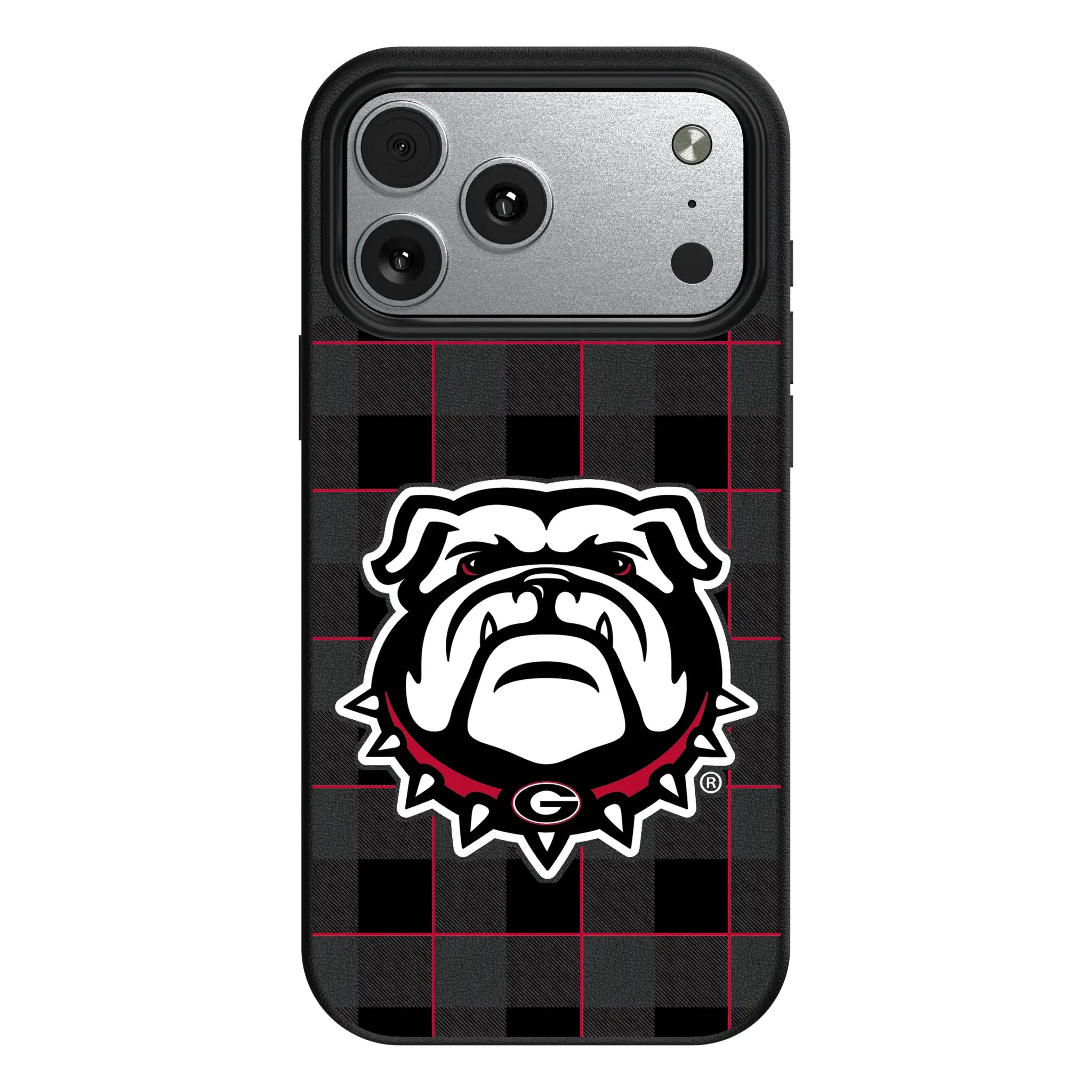 University of Georgia Bulldogs Uga Plaid MagSafe Compatible Phone Case for Apple iPhone