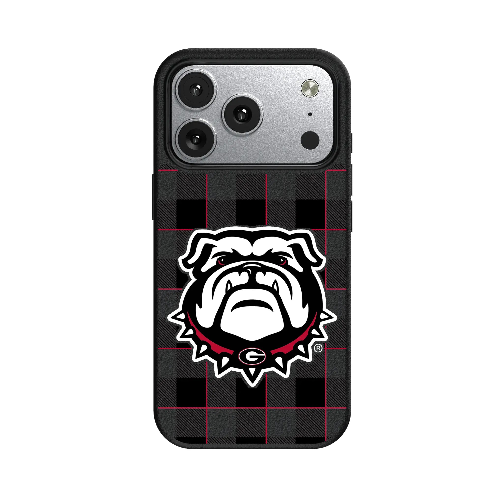 University of Georgia Bulldogs Uga Plaid MagSafe Compatible Phone Case for Apple iPhone