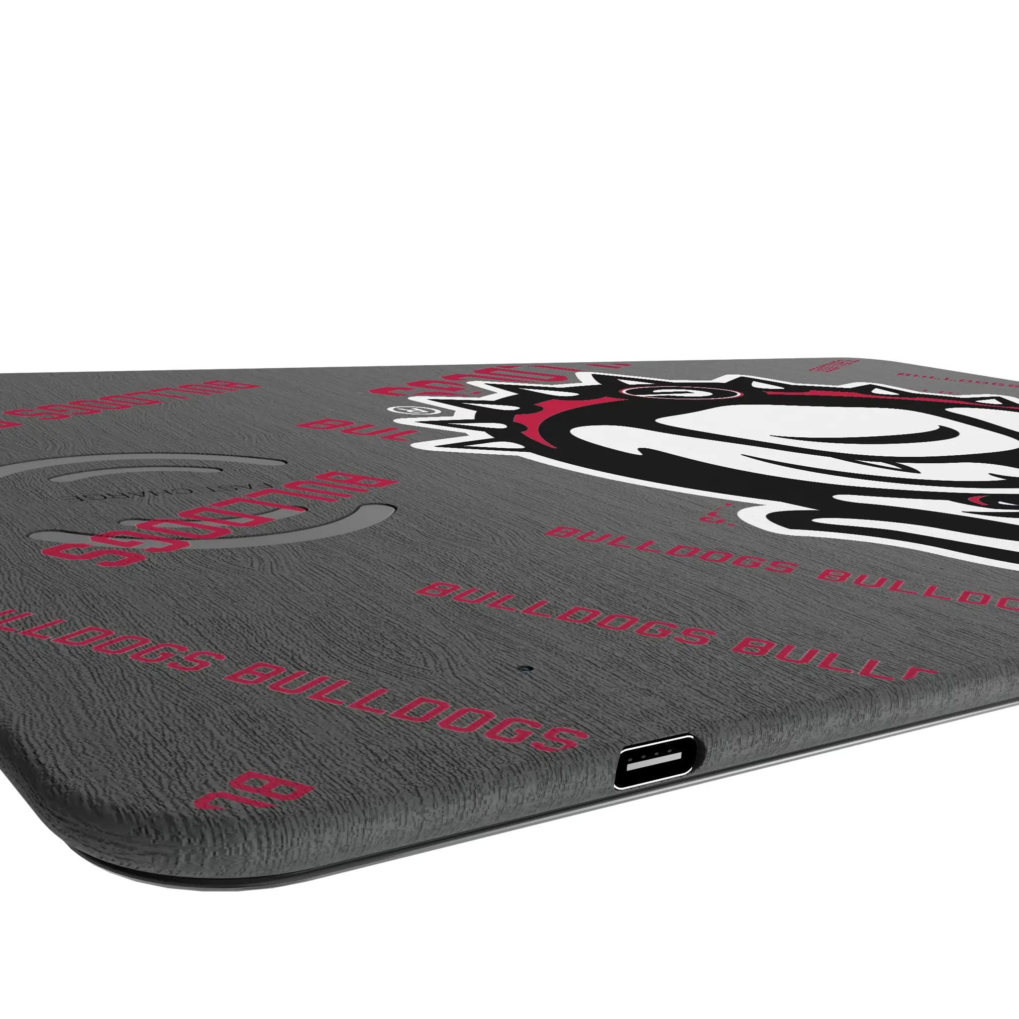 University of Georgia Bulldogs Uga Quadtile 15-Watt Wireless Charger and Mouse Pad