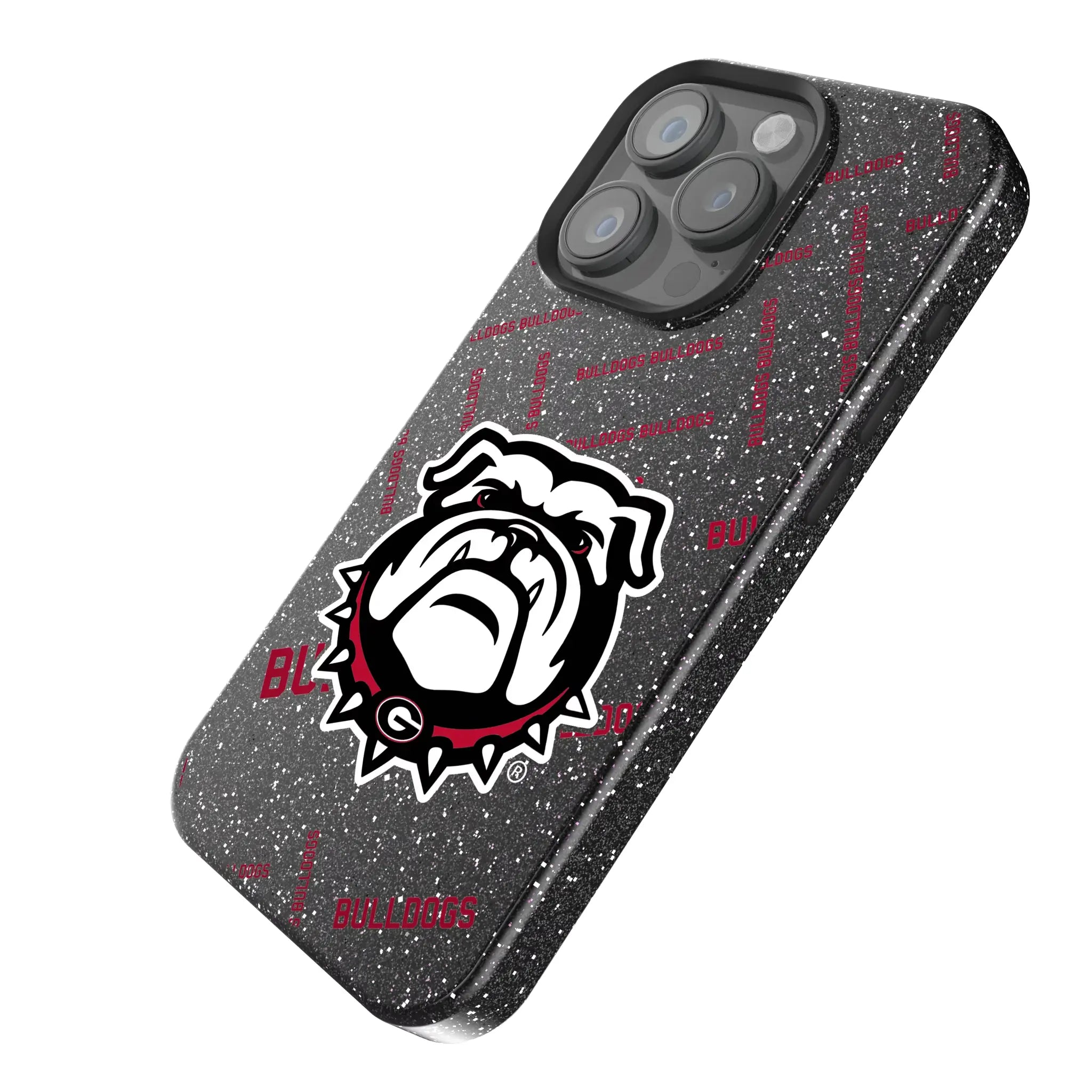 University of Georgia Bulldogs Uga Quadtile Bling Phone Case for Apple iPhone