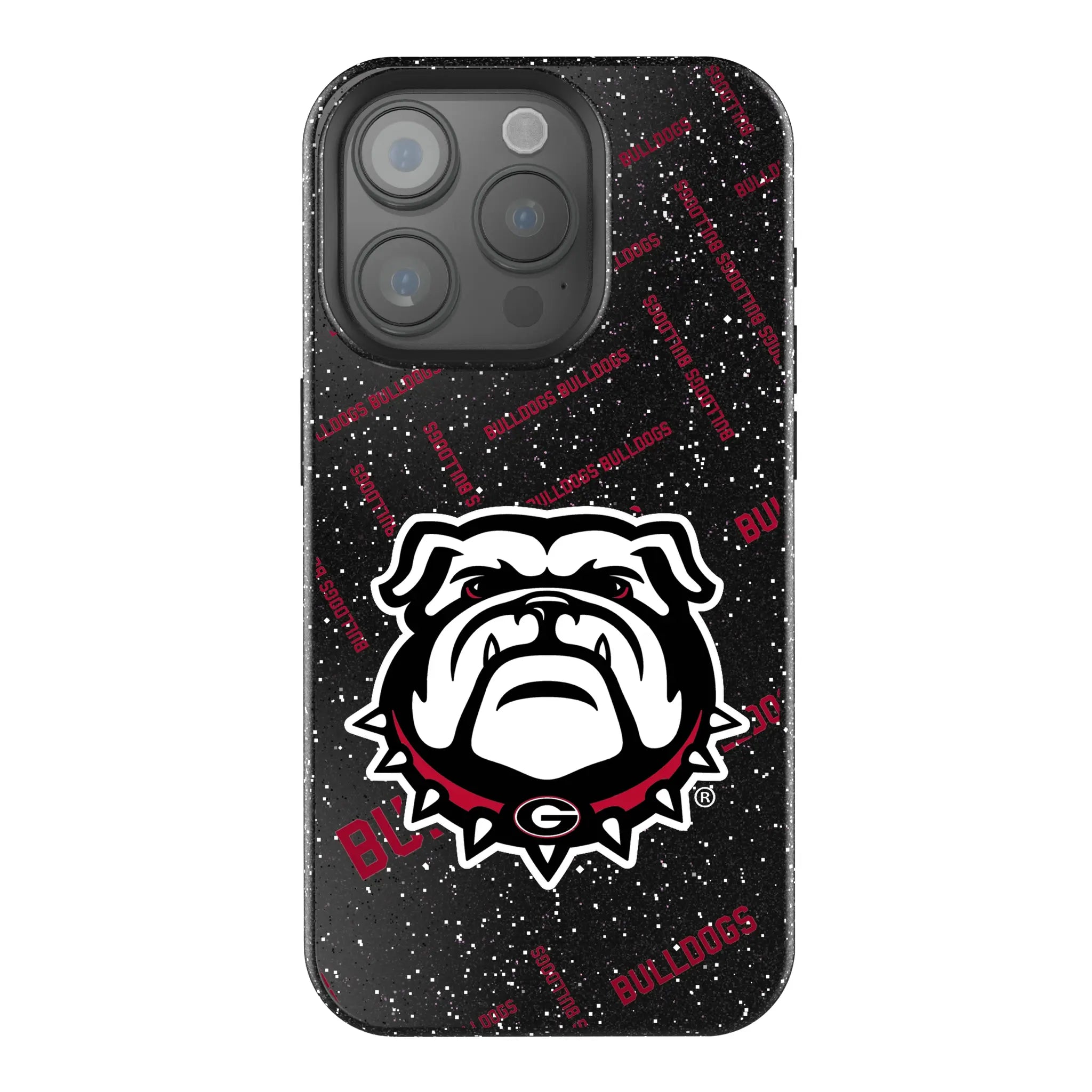 University of Georgia Bulldogs Uga Quadtile Bling Phone Case for Apple iPhone