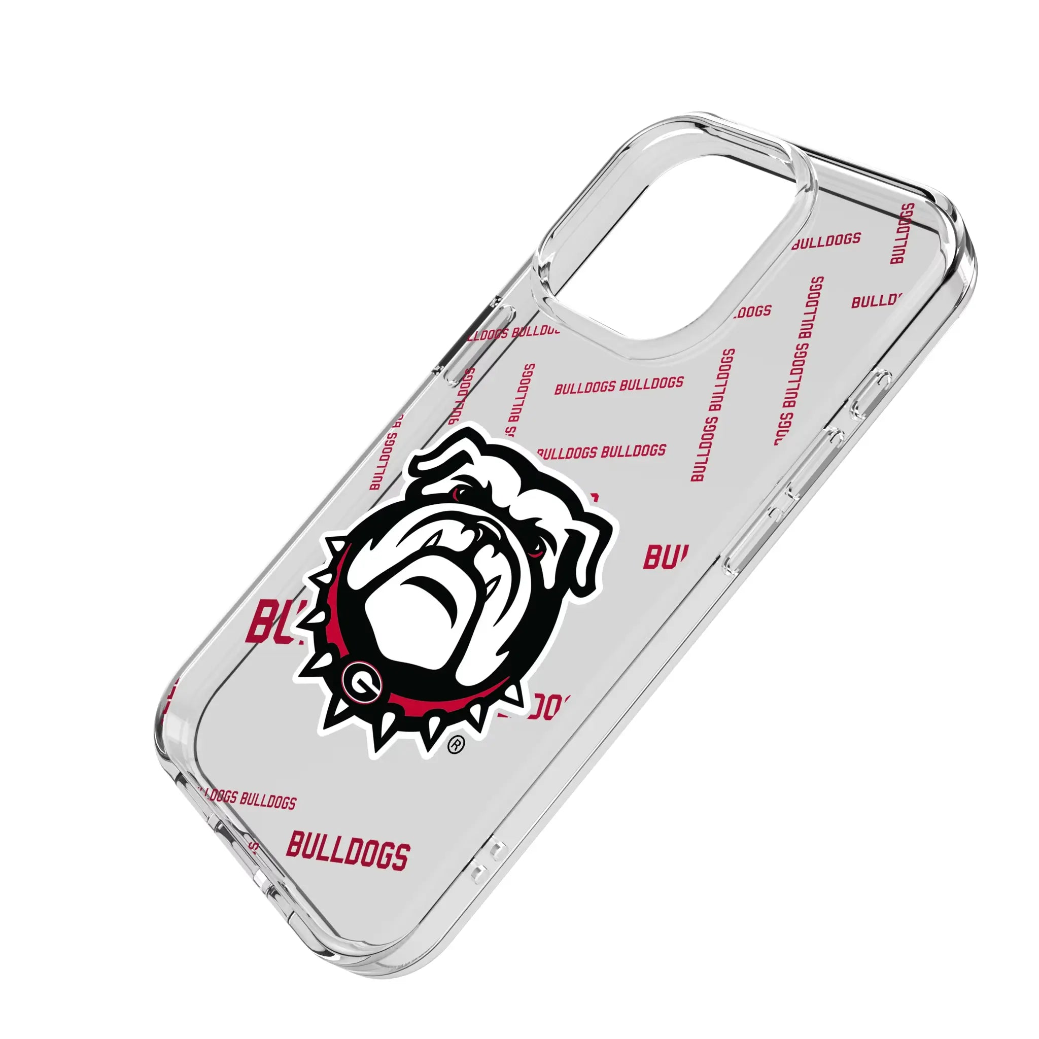 University of Georgia Bulldogs Uga Quadtile Clear Phone Case for Apple iPhone