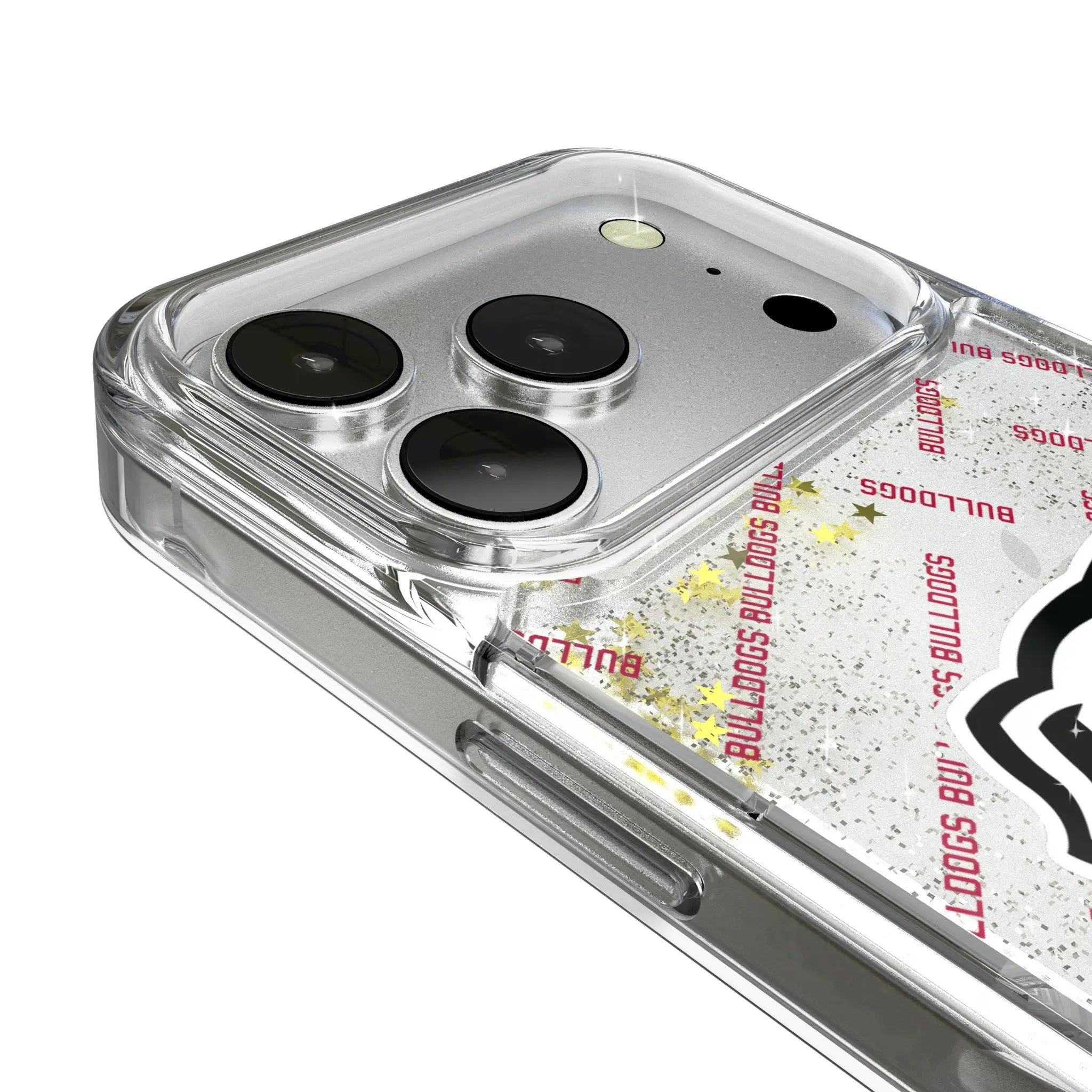 University of Georgia Bulldogs Uga Quadtile Glitter Phone Case for Apple iPhone