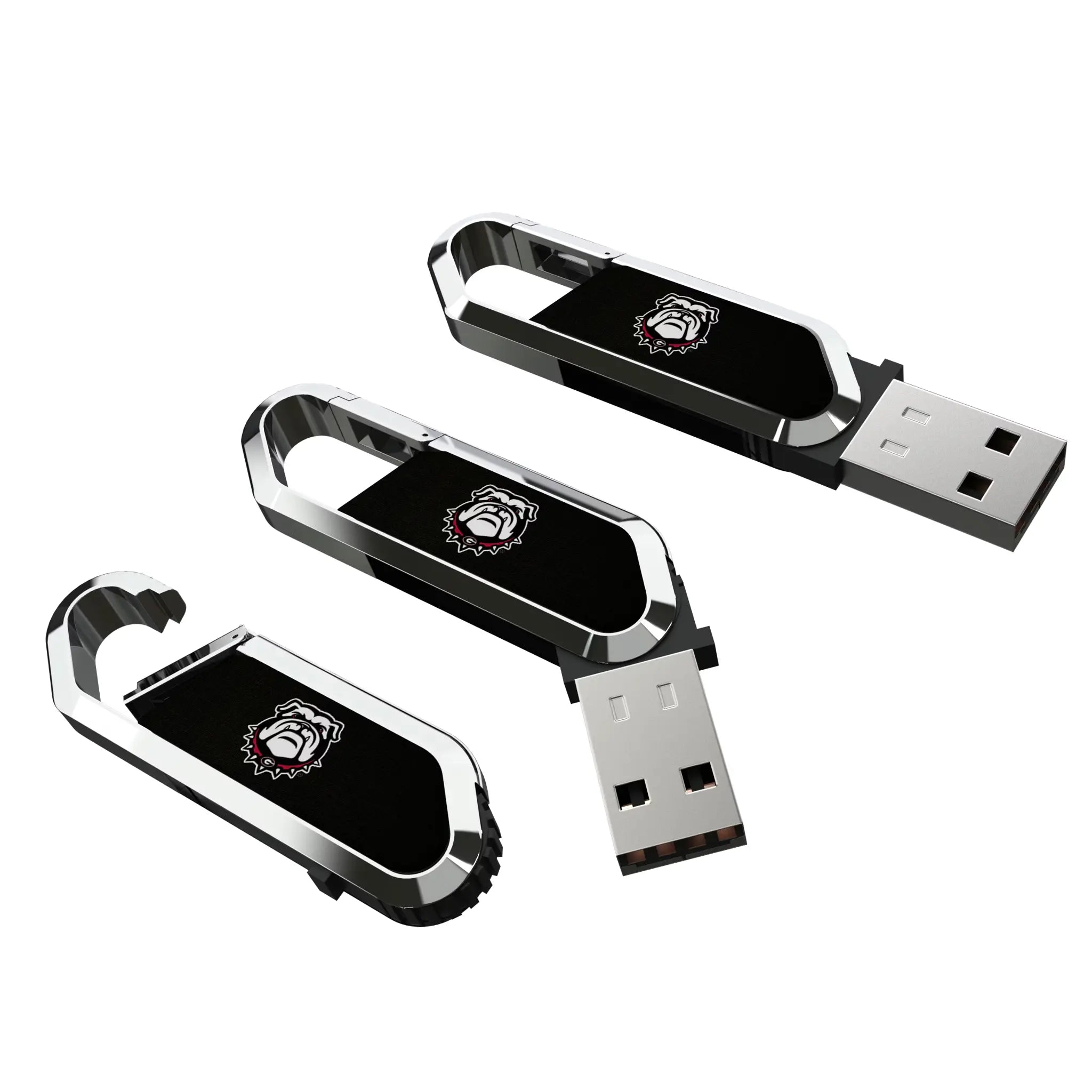 University of Georgia Bulldogs Uga Solid USB 32GB Clip Style Flash Drive