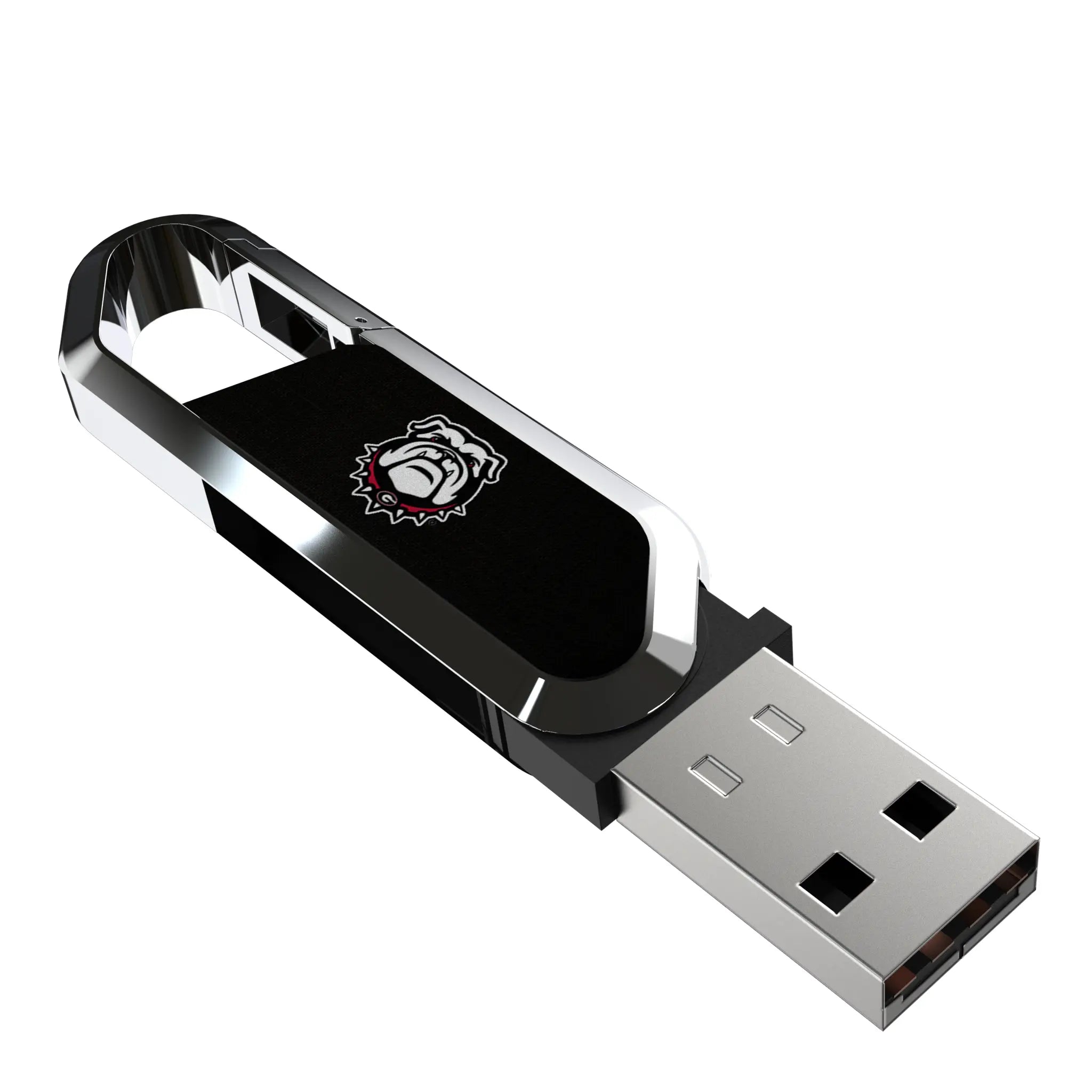 University of Georgia Bulldogs Uga Solid USB 32GB Clip Style Flash Drive