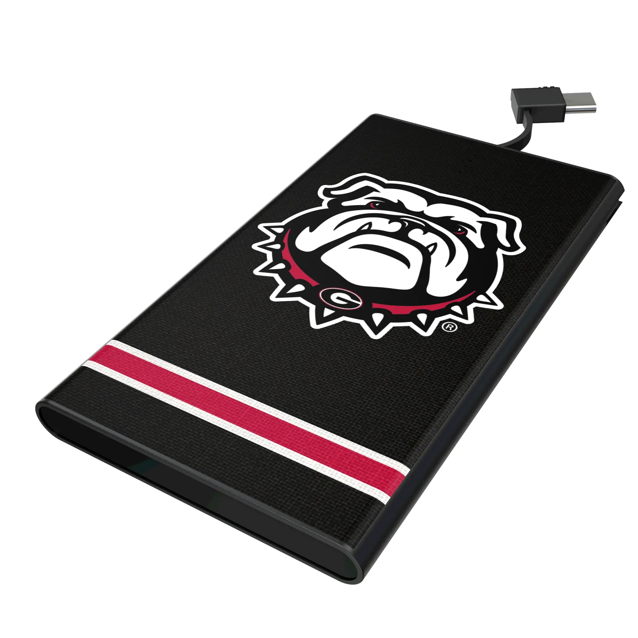 University of Georgia Bulldogs Uga Stripe 5000mAh Flat Powerbank