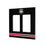 University of Georgia Bulldogs Uga Stripe Hidden-Screw Light Switch Plate
