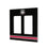 University of Georgia Bulldogs Uga Stripe Hidden-Screw Light Switch Plate