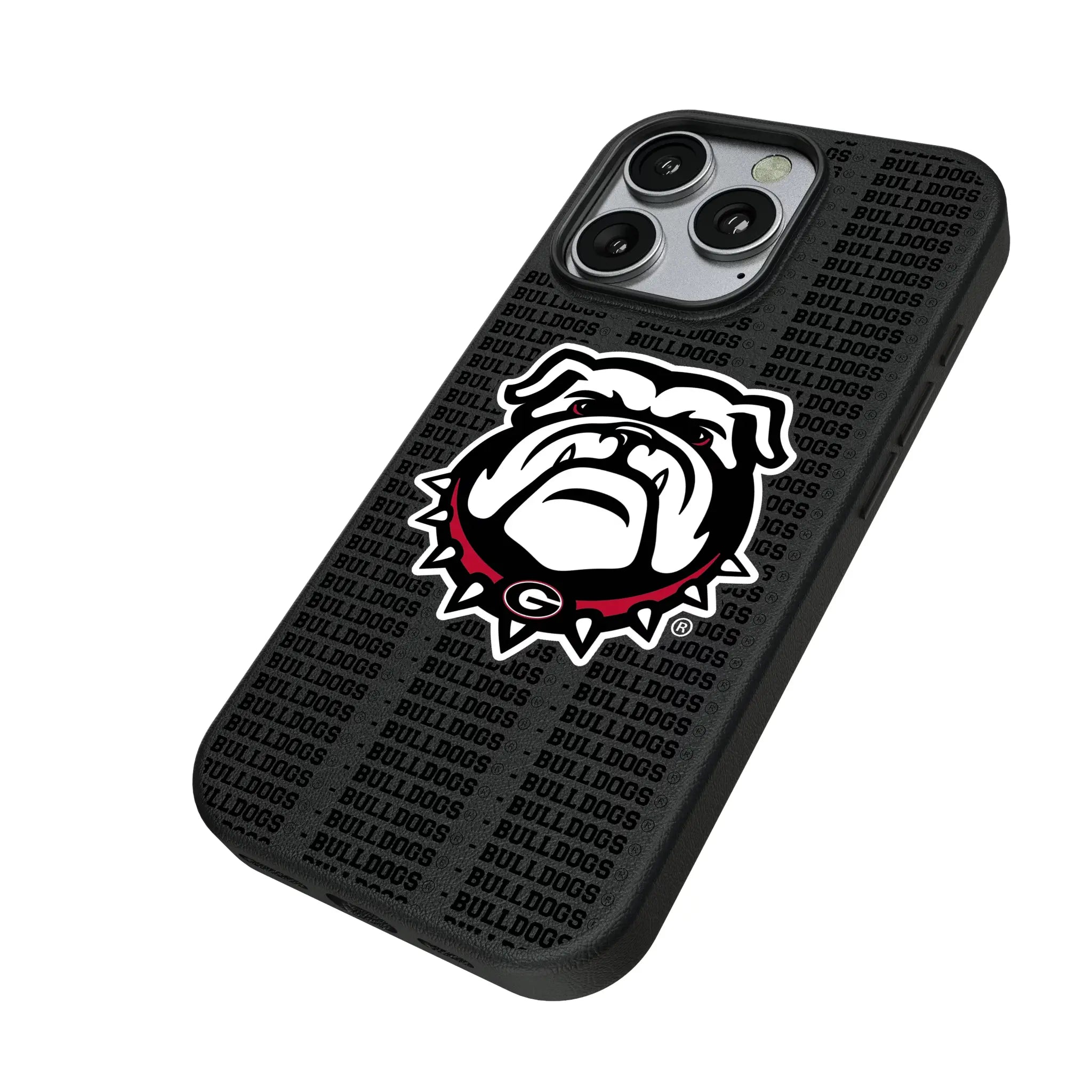University of Georgia Bulldogs Uga Text Backdrop MagSafe Compatible Phone Case for Apple iPhone
