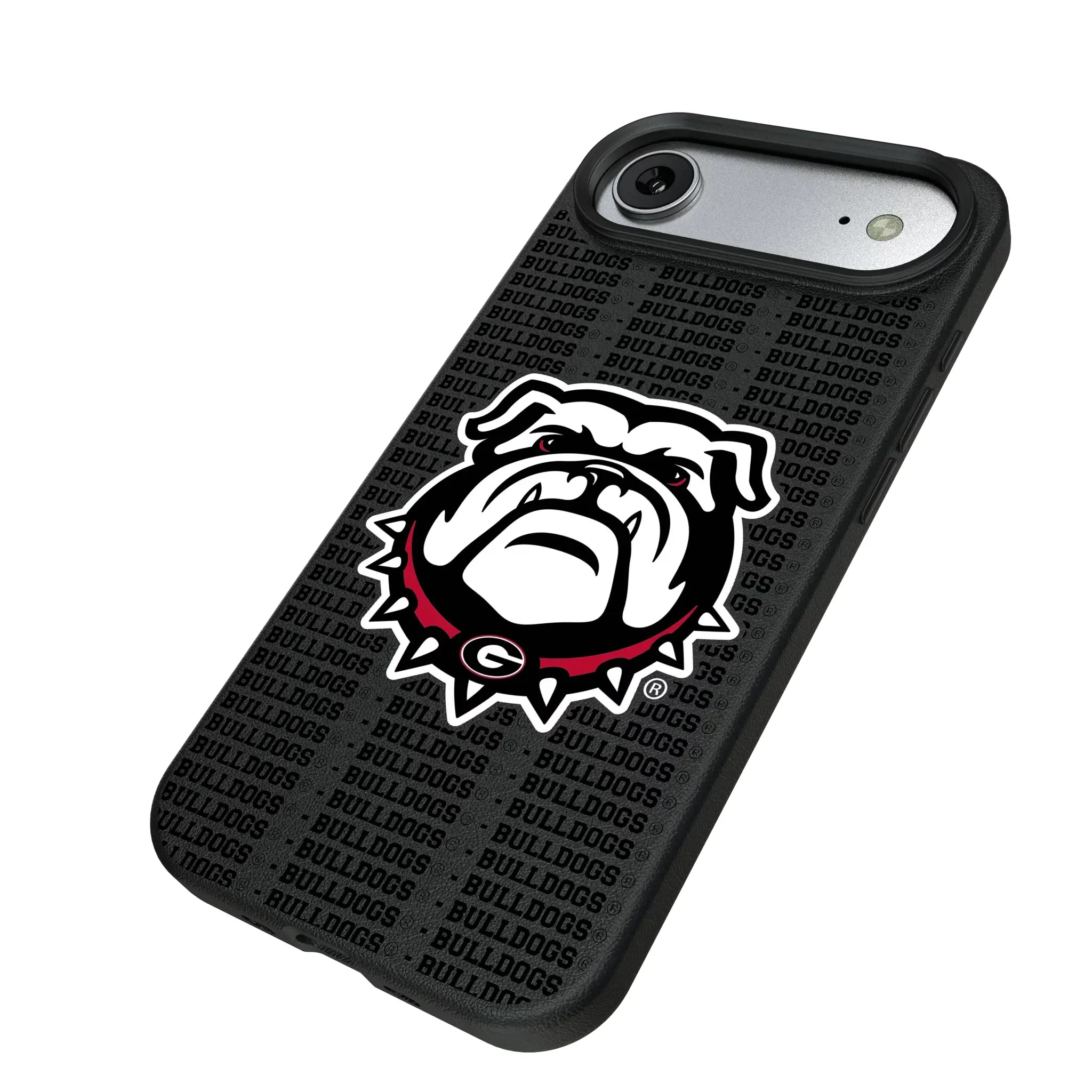 University of Georgia Bulldogs Uga Text Backdrop MagSafe Compatible Phone Case for Apple iPhone