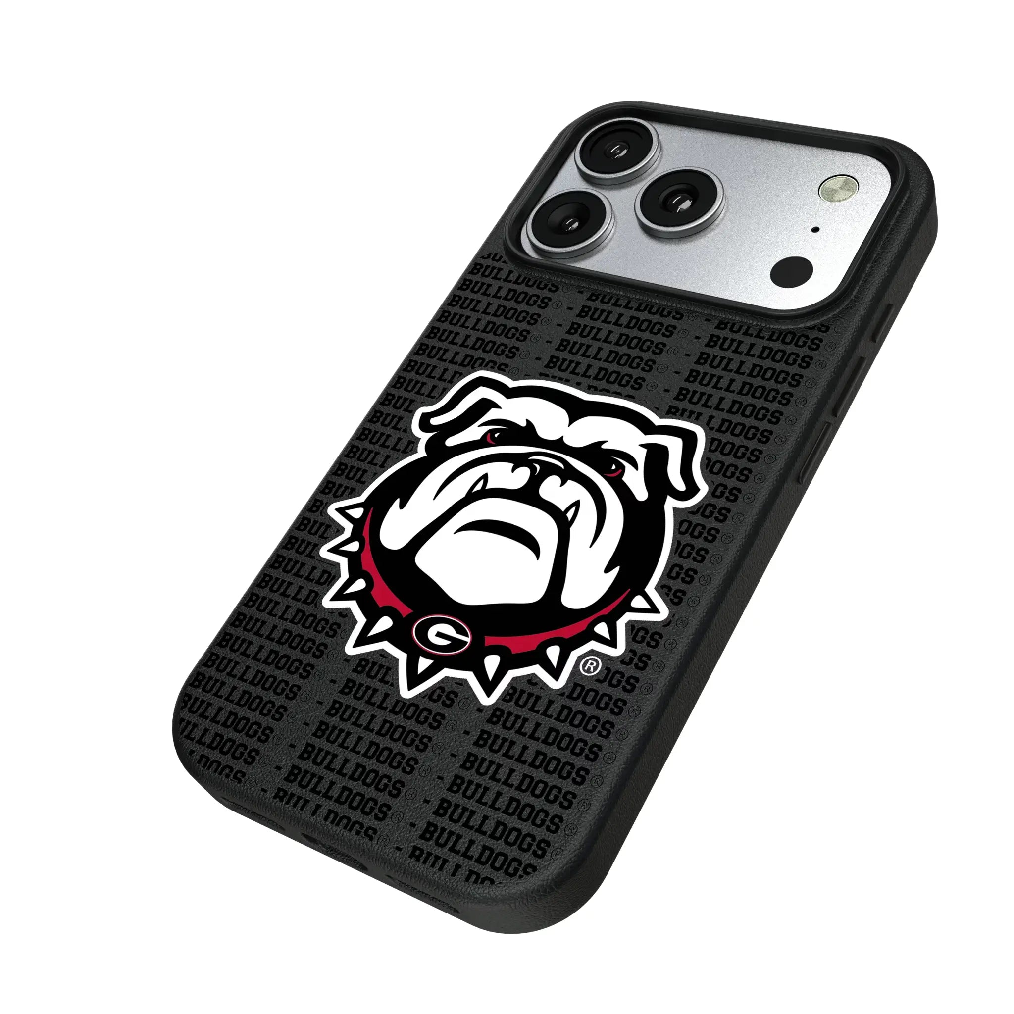 University of Georgia Bulldogs Uga Text Backdrop MagSafe Compatible Phone Case for Apple iPhone