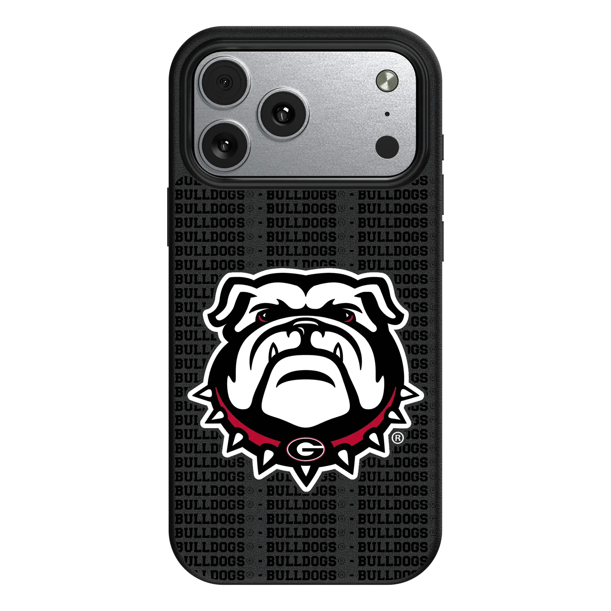 University of Georgia Bulldogs Uga Text Backdrop MagSafe Compatible Phone Case for Apple iPhone
