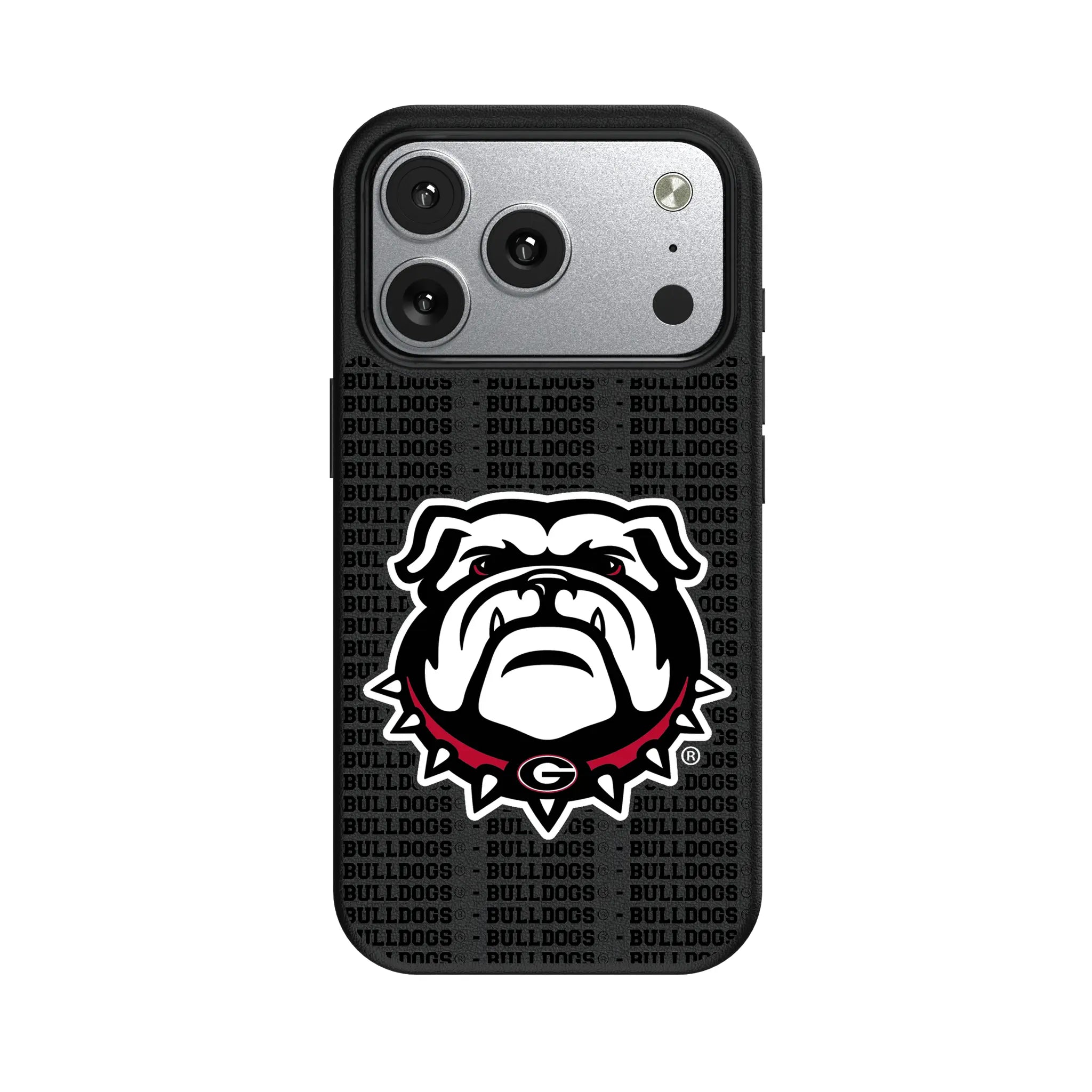 University of Georgia Bulldogs Uga Text Backdrop MagSafe Compatible Phone Case for Apple iPhone