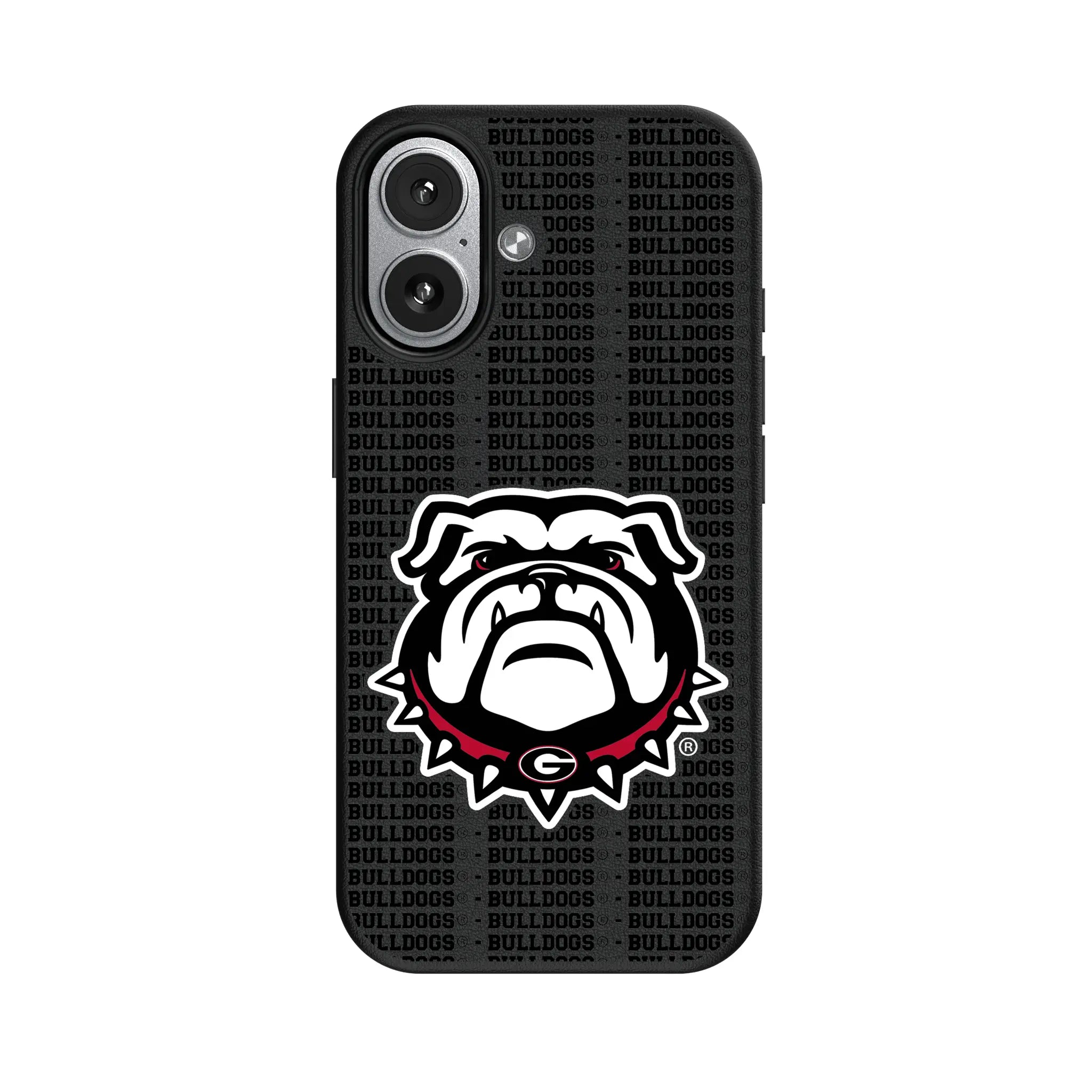 University of Georgia Bulldogs Uga Text Backdrop MagSafe Compatible Phone Case for Apple iPhone