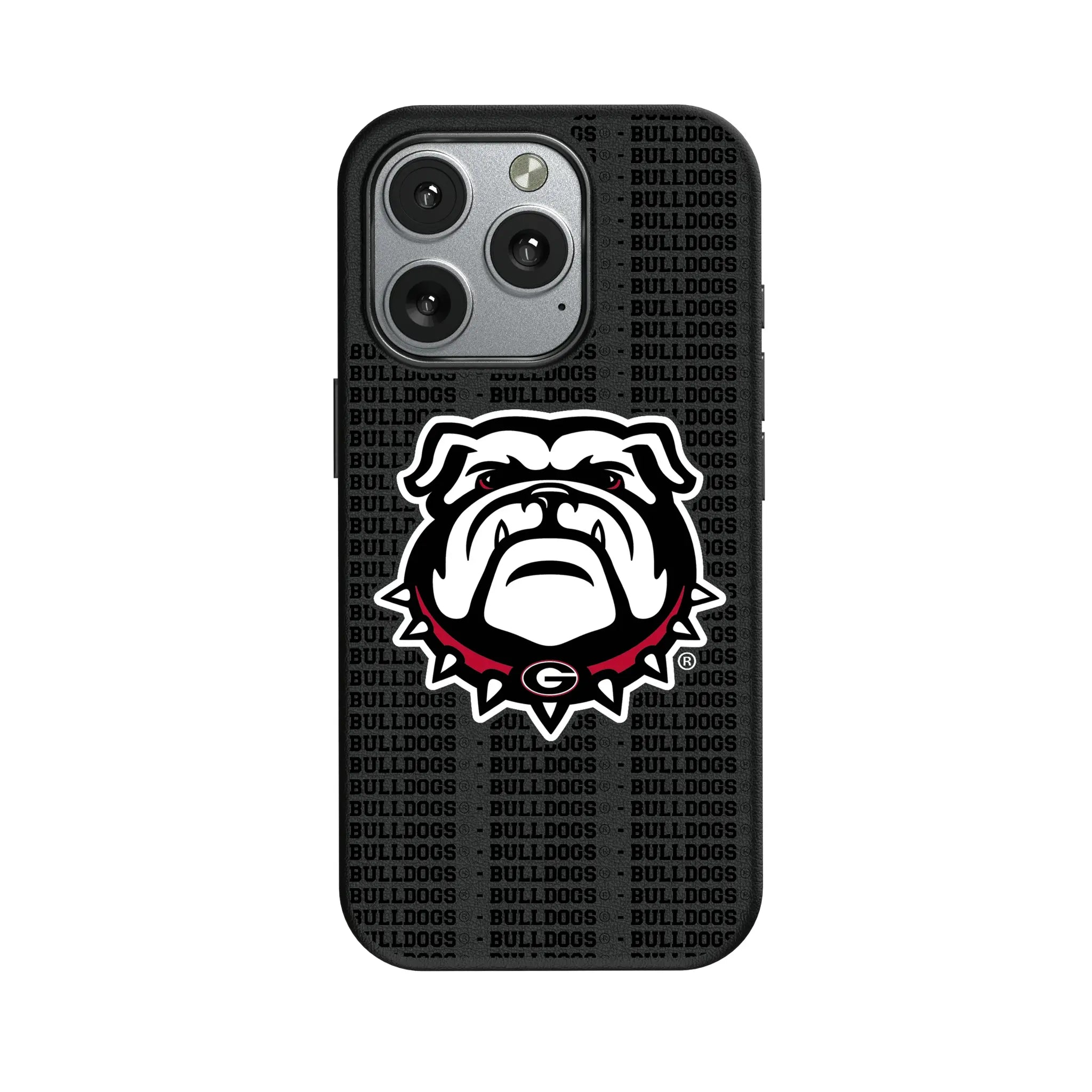 University of Georgia Bulldogs Uga Text Backdrop MagSafe Compatible Phone Case for Apple iPhone