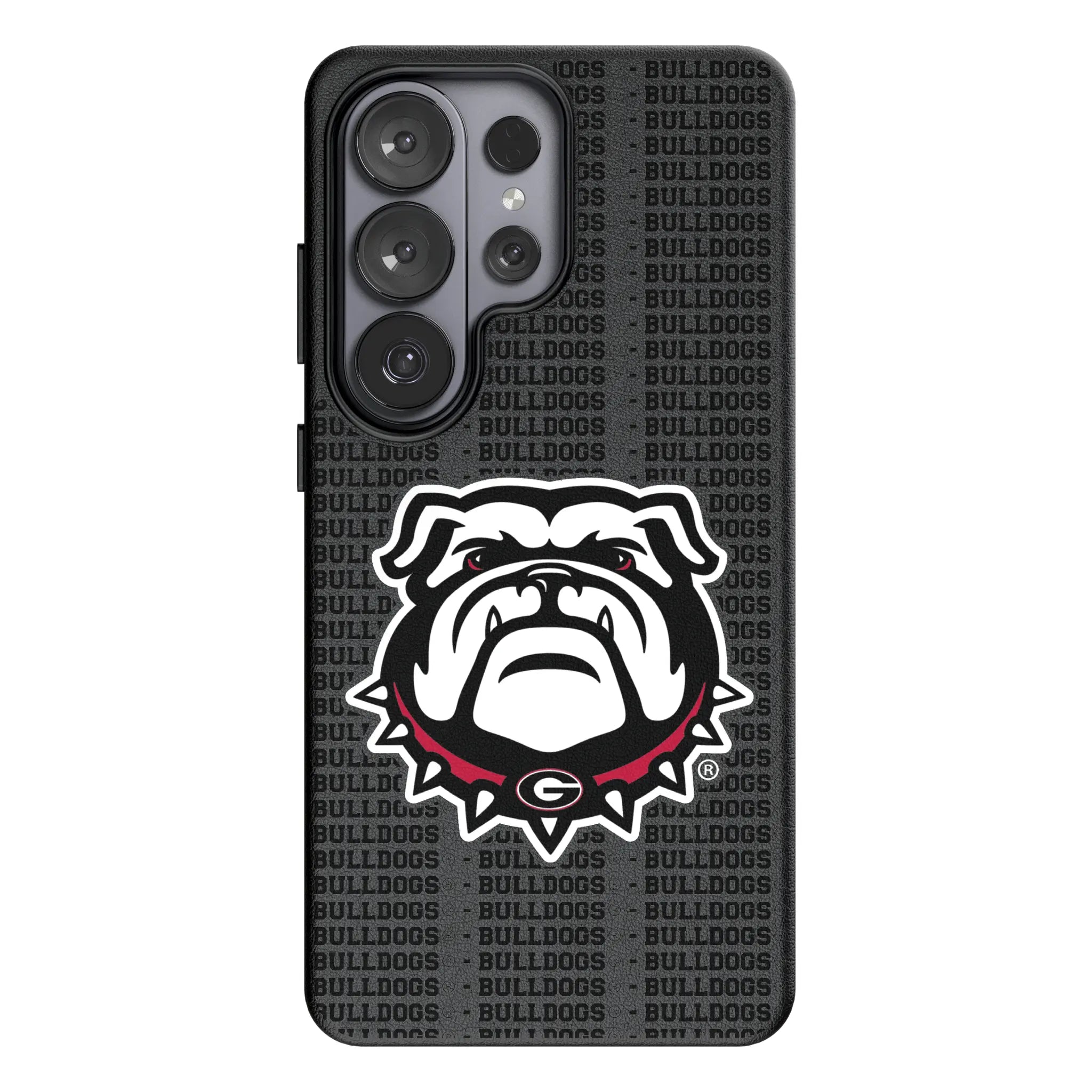 University of Georgia Bulldogs Uga Text Backdrop MagSafe Compatible Phone Case for Samsung Galaxy