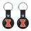 University of Illinois Fighting Illini Insignia Black Airtag Holder 2-Pack