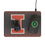 University of Illinois Fighting Illini Linen 15-Watt Wireless Charger and Mouse Pad