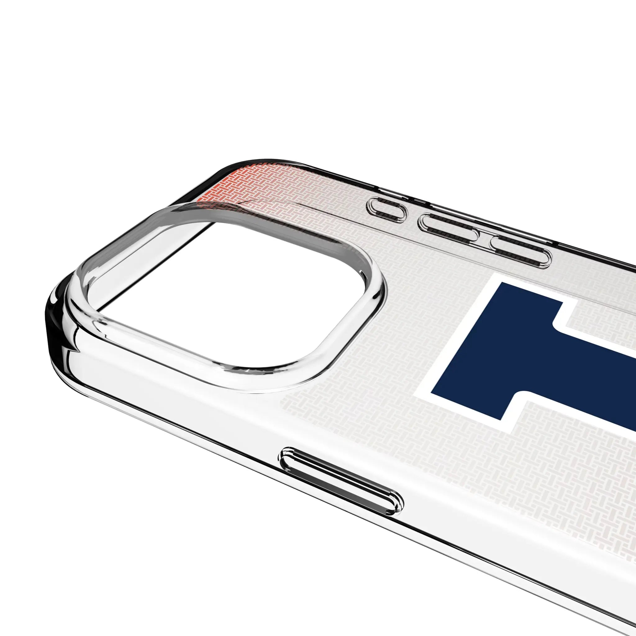 University of Illinois Fighting Illini Linen Clear Phone Case for Apple iPhone