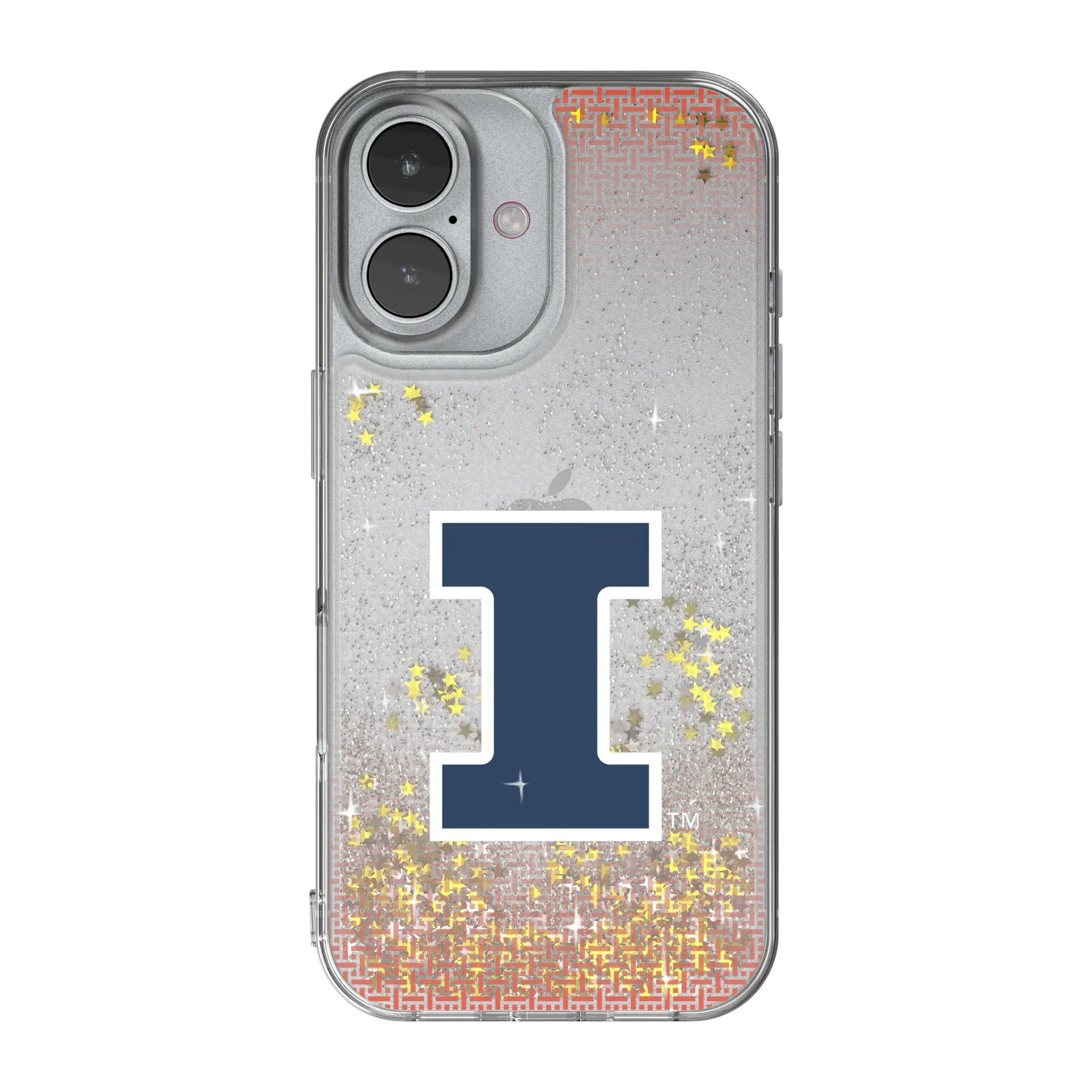 University of Illinois Fighting Illini Linen Glitter Phone Case